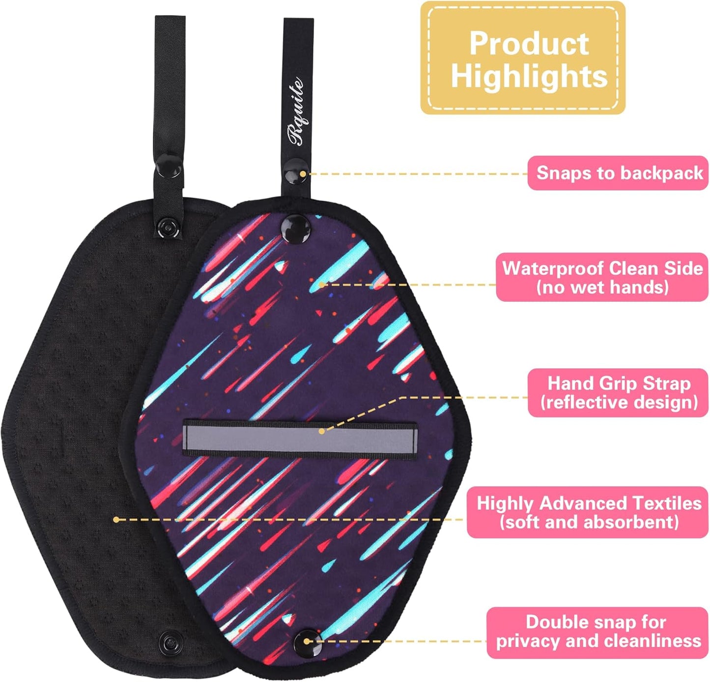 Soft & Absorbent 2 Pack Pee Cloths for Women Hiking - Reusable & Washable, Ideal for Travel, Camping, and Backpacking - Espot.com.au