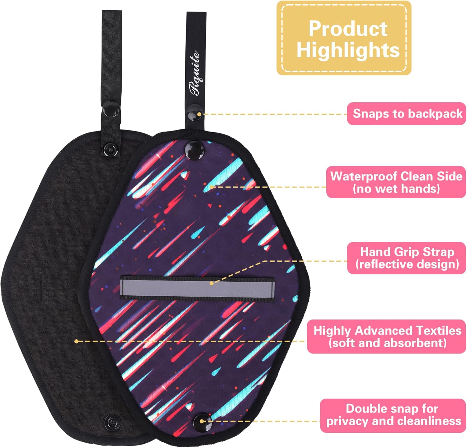 Soft & Absorbent 2 Pack Pee Cloths for Women Hiking - Reusable & Washable, Ideal for Travel, Camping, and Backpacking - Espot.com.au