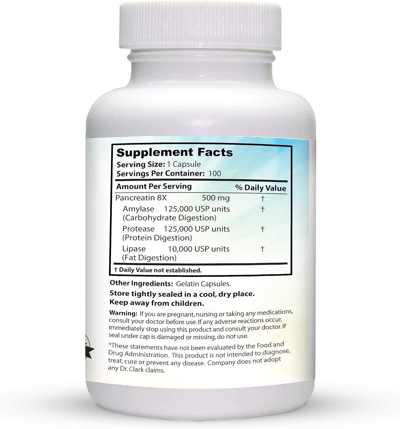 dr-clark-store-pancreatin-8x-enzyme-supplement-500mg---100-gelatin-capsules-supports-optimal-digestion-of-proteins-fat-and-carbohydrates-3