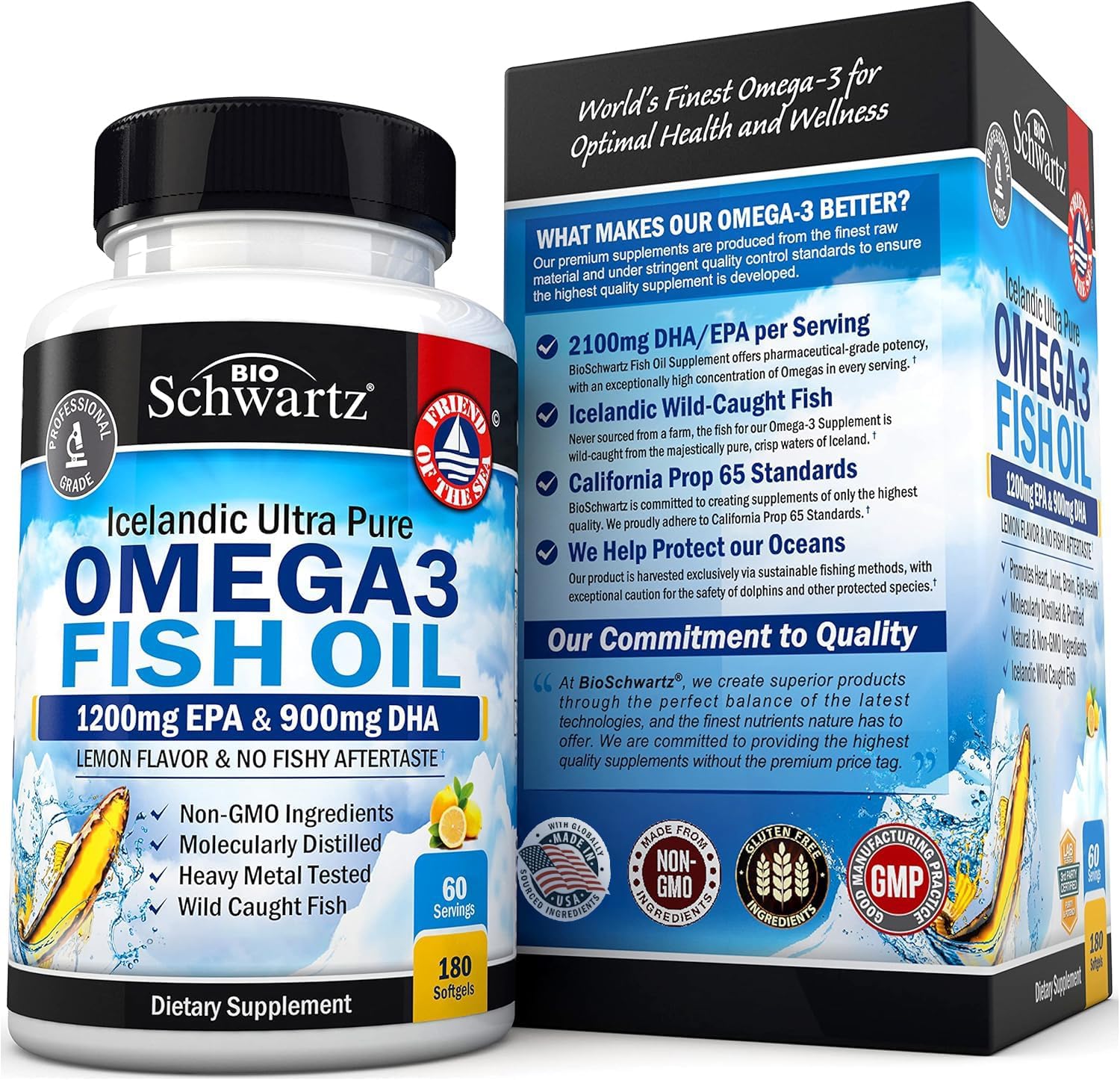 premium-triple-strength-omega-3-fish-oil-supplement---2250mg-epa-dha-fatty-acids---supports-joint-eyes-brain-health---burpless-lemon-flavor---gluten-free---180-softgels-7