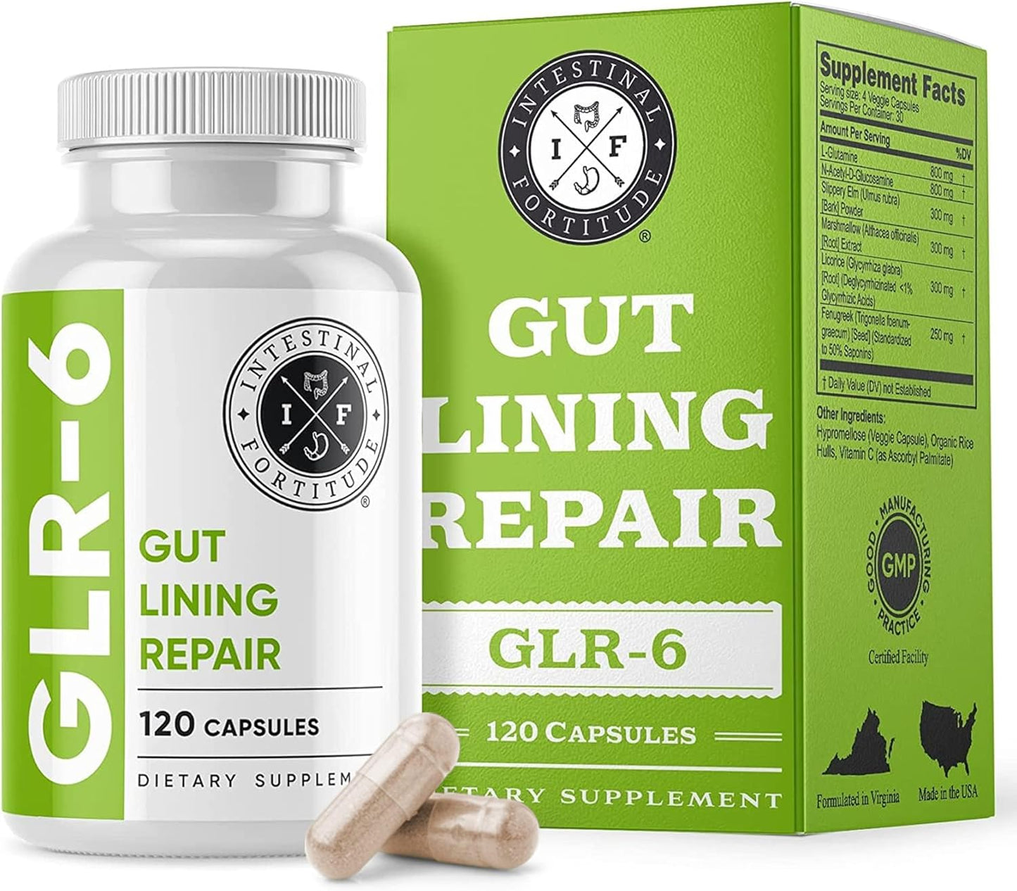 intestinal-fortitude-glr-6-gut-health-supplement-with-l-glutamine-slippery-elm-dgl-licorice-root---repair-leaky-gut-ibs-ibd-gerd---vegan-formula-1