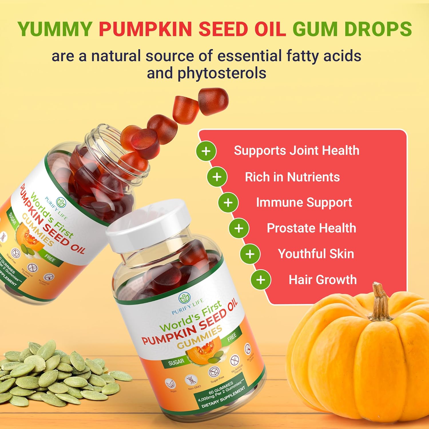 4000mg-pumpkin-seed-oil-gummies-for-hair-skin-prostate-immune-urinary-tract-support---60-chews---sugar-free-rich-in-essential-fatty-acids-5