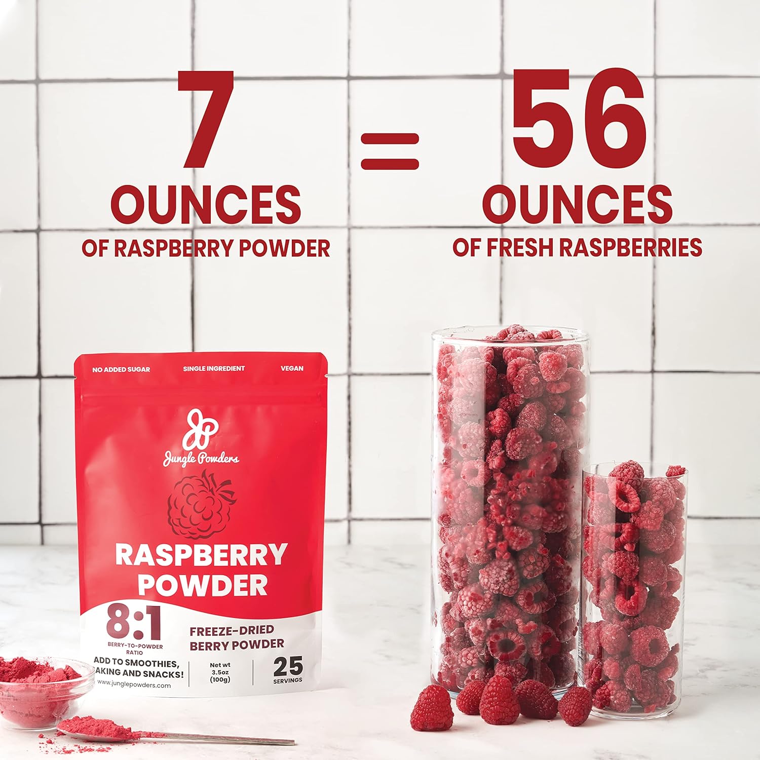 7oz-bag-of-jungle-powders-freeze-dried-raspberry-powder---unsweetened-red-superfood-extract-for-baking---additive-and-filler-free-gmo-free-4