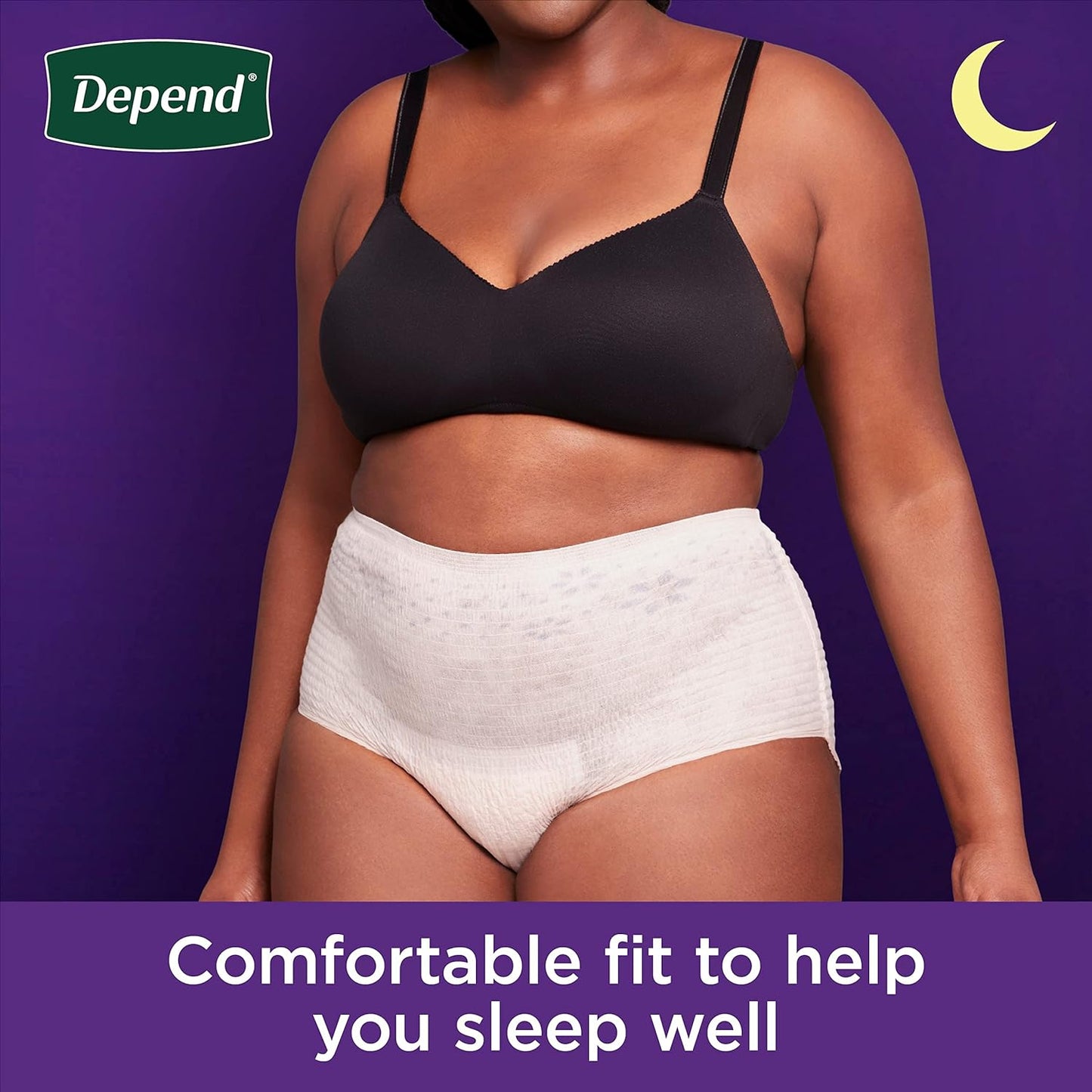 Depend Night Defense Women's Disposable Incontinence Underwear, Medium, 60 Count (4 Packs of 15), Overnight Protection, Blush - Espot.com.au