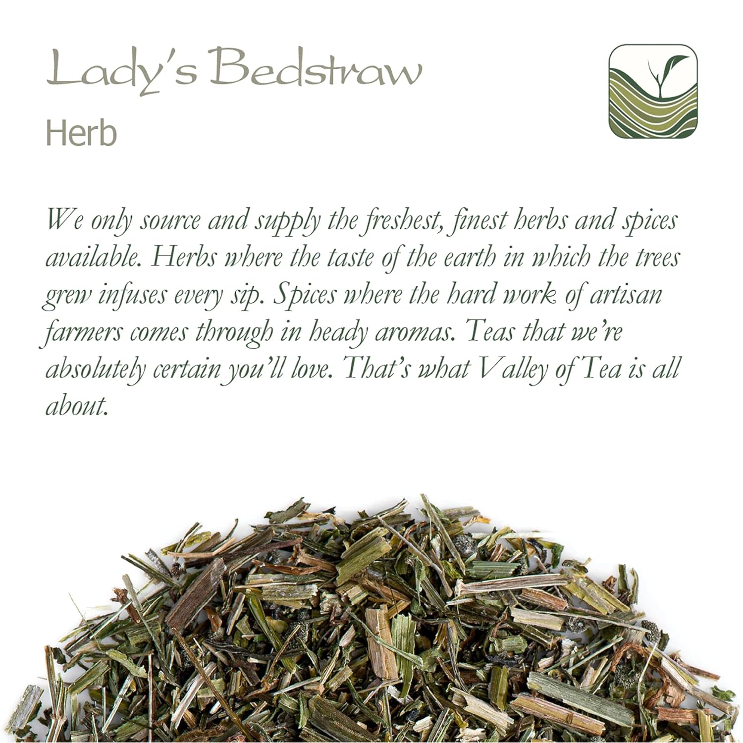 Organic Valley Lady's Bedstraw Tea - Galium Verum Herbal Infusion for Relaxation and Wellness - Espot.com.au
