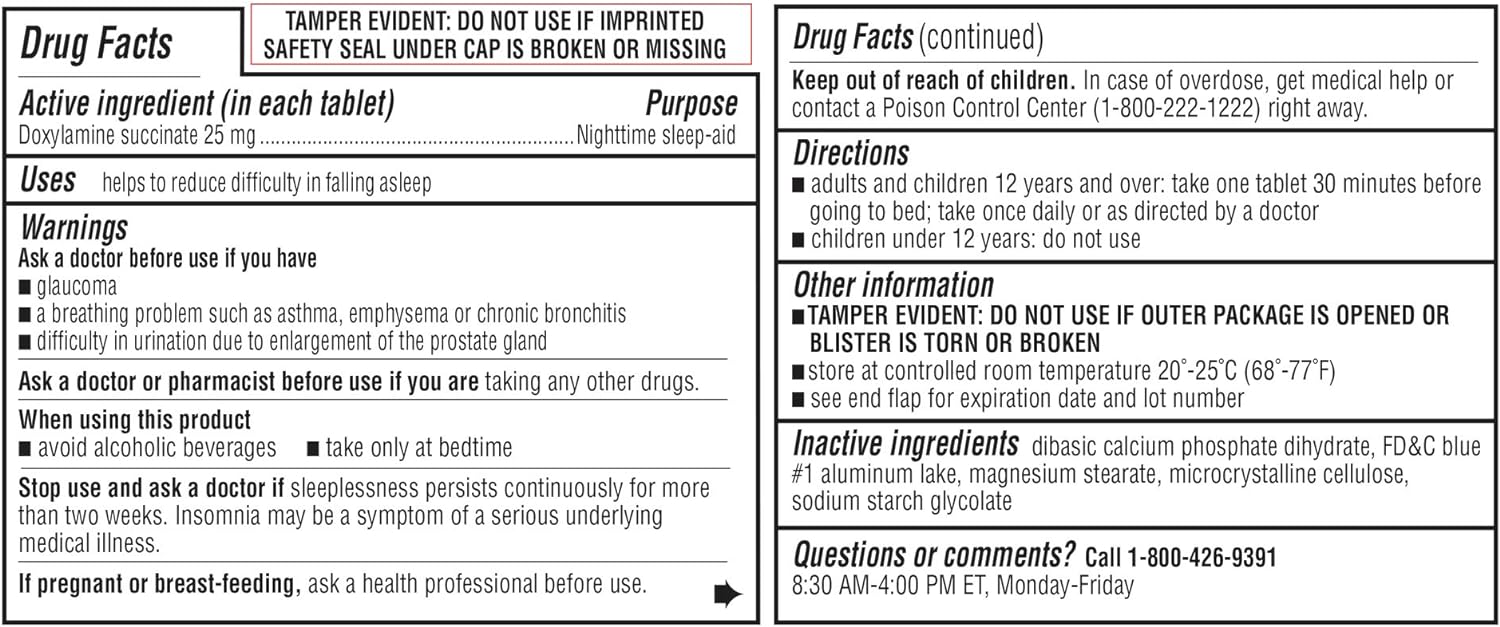 kirkland-signature-doxylamine-succinate-25mg-nighttime-sleep-aid-tablets---192-tablets-total-2-x-96-tablets-2