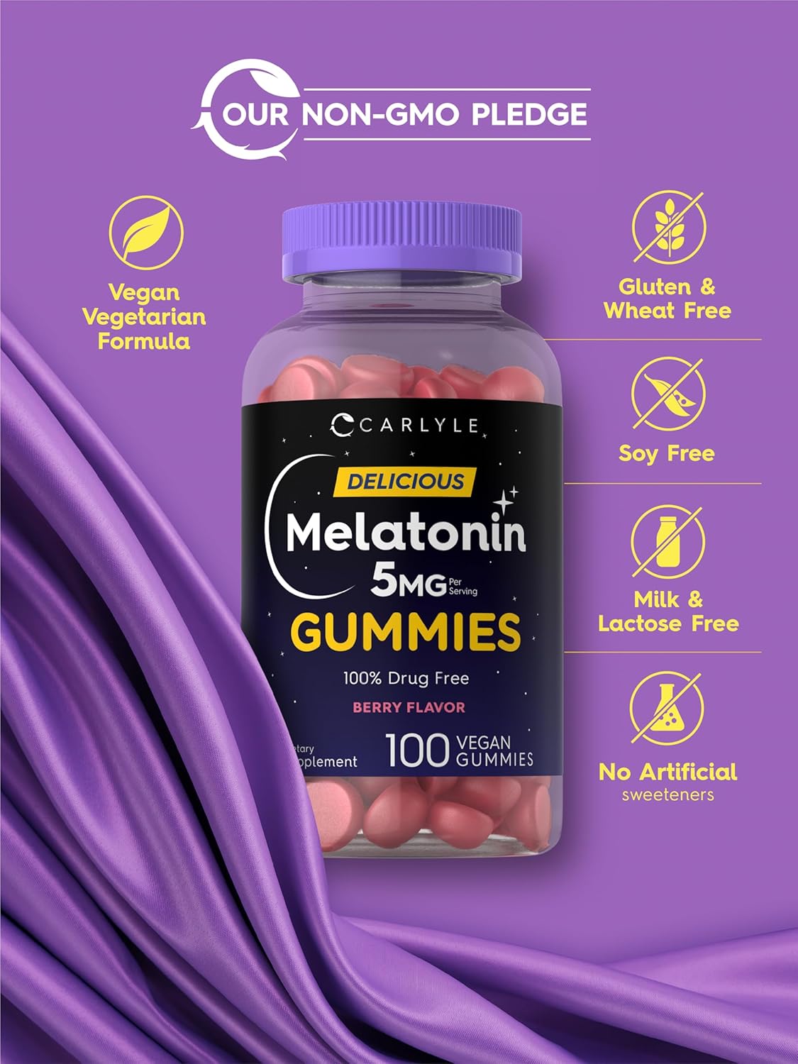 carlyle-melatonin-5mg-gummies---100-count-berry-flavor---non-gmo-gluten-free-supplement---100-drug-free-5