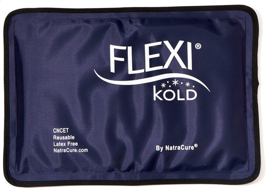 Medium NatraCure FlexiKold Gel Soft Ice Pack for Injuries - Reusable Cold Compress for Face, Shoulder, Hip, Leg, Arm, Ankle & Foot - 7.5” x 11.5” - Espot.com.au