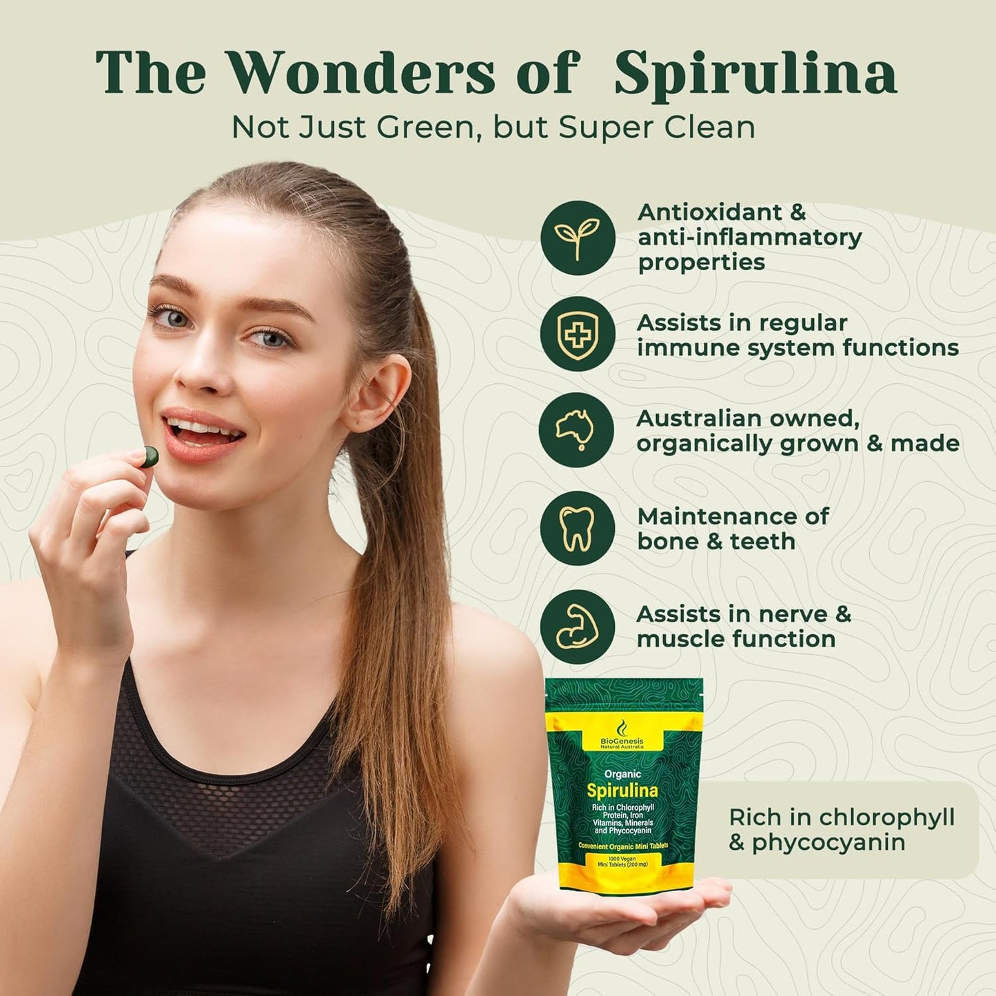 biogenesis-organic-spirulina-tablets---biodynamic-cracked-cell-wall-high-in-chlorophyll-vitamins-minerals---vegan-friendly-200mg-1000-count-4