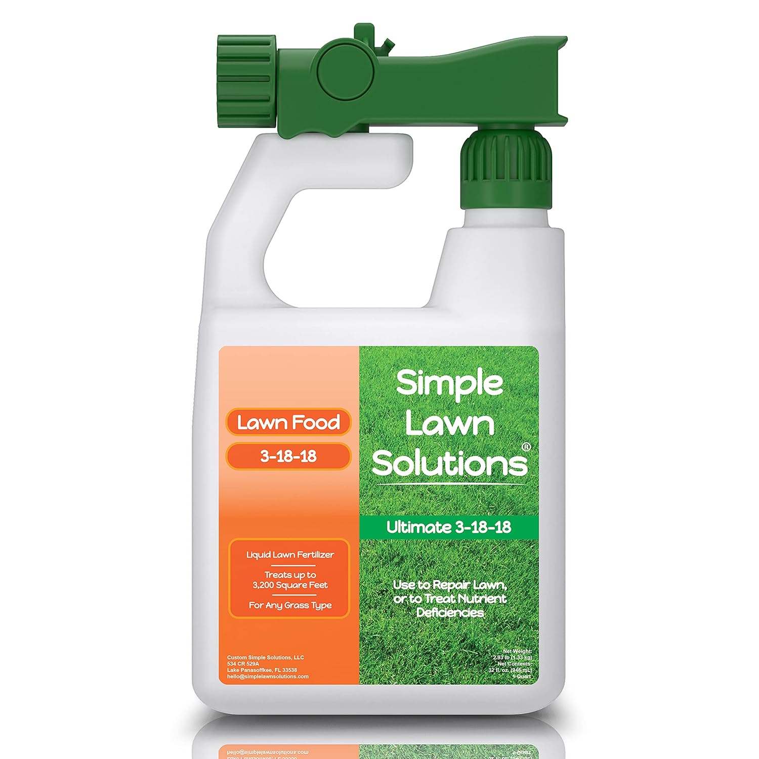 32 oz Liquid Lawn Fertilizer Spray for All Grass Types - Summer & Fall Nutrients - Easy to Use Concentrated Formula - Promotes Turf Hardiness & Root Vigor - Simple Lawn Solutions - Espot.com.au