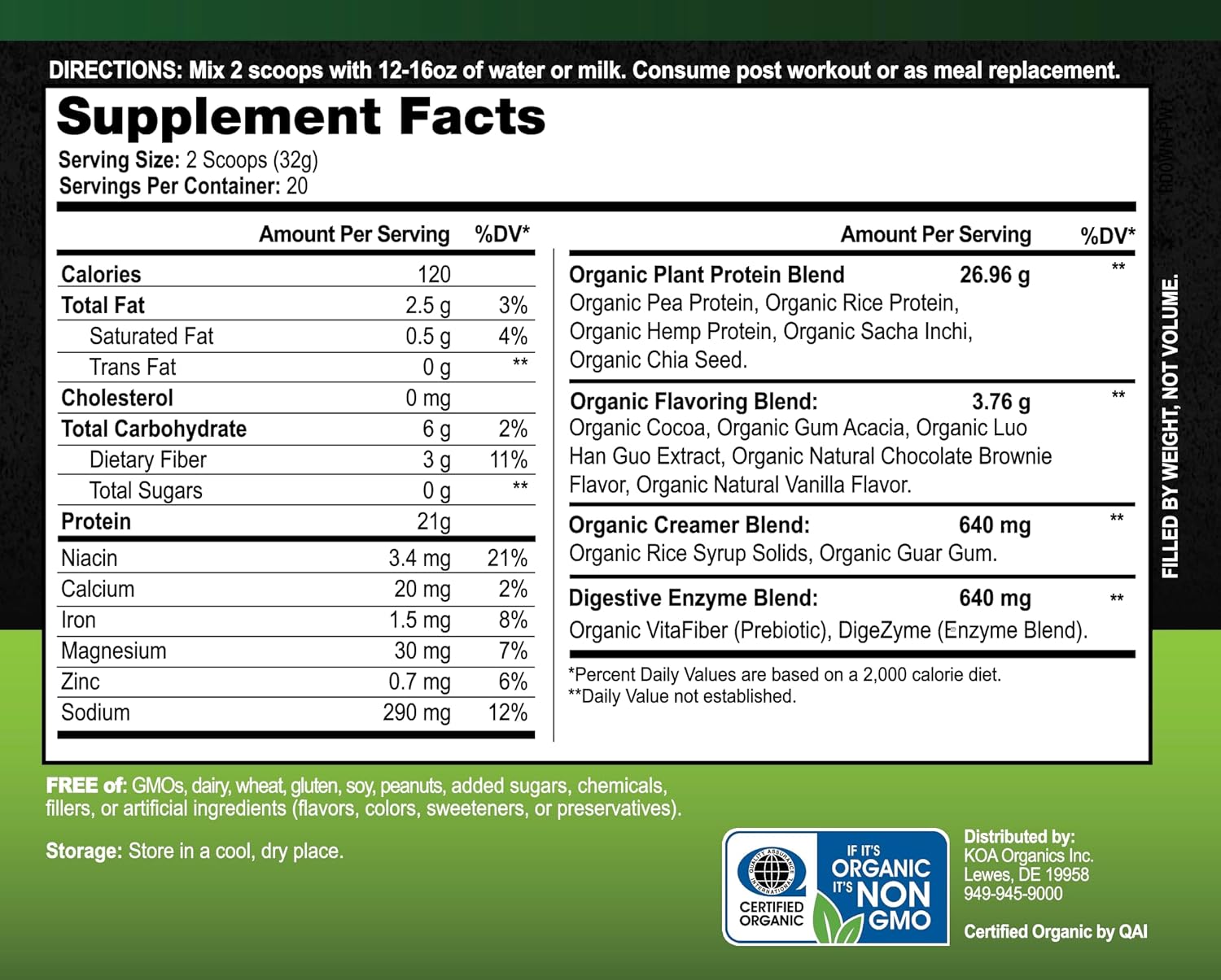 organic-vegan-protein-powder-chocolate-brownie-flavor---21g-plant-based-protein-120-calories---usda-certified-non-gmo-gluten-sugar-free---640g-3