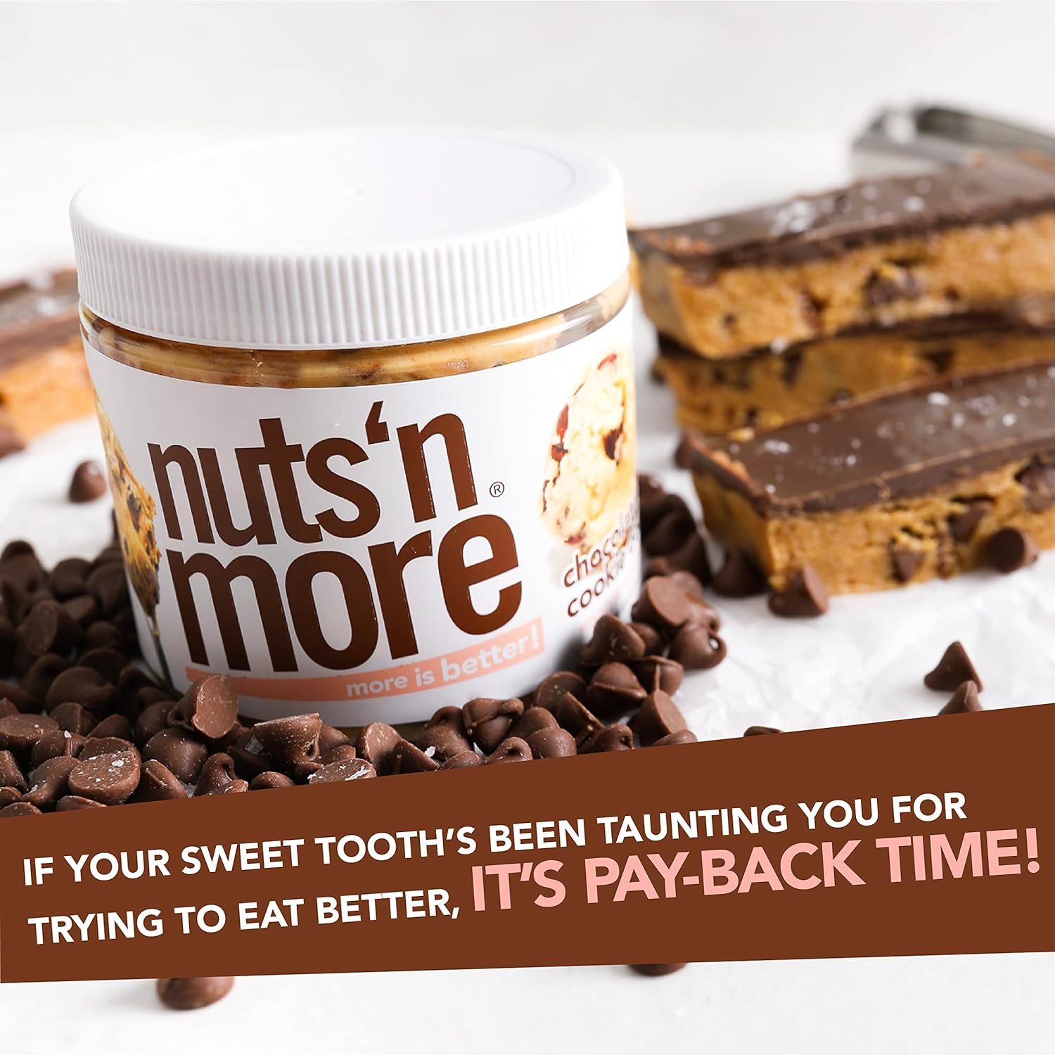 high-protein-chocolate-chip-cookie-dough-peanut-butter-spread---15oz-jar---low-carb-low-sugar-gluten-free-non-gmo-nut-butter-snack---all-natural-6