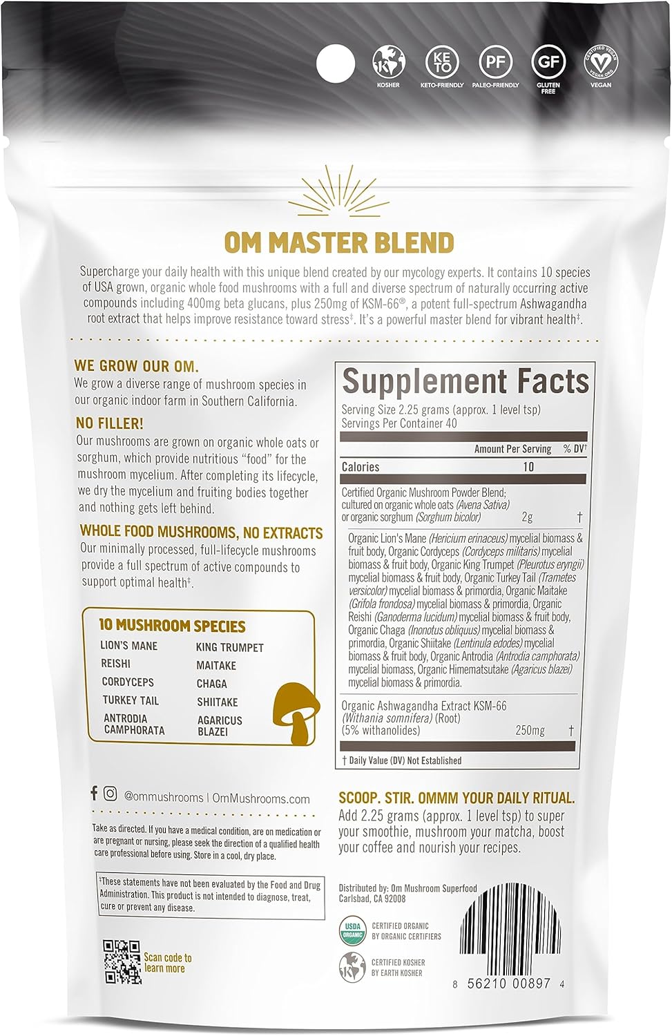organic-10-mushroom-complex-adaptogens-powder-with-reishi-lions-mane---317-oz-40-servings-om-mushroom-superfood-master-blend-2