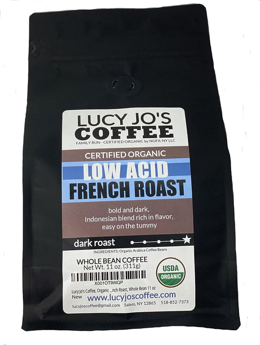 lucy-jos-coffee-organic-low-acid-french-roast-whole-bean-11-oz---freshly-brewed-with-premium-arabica-beans-1