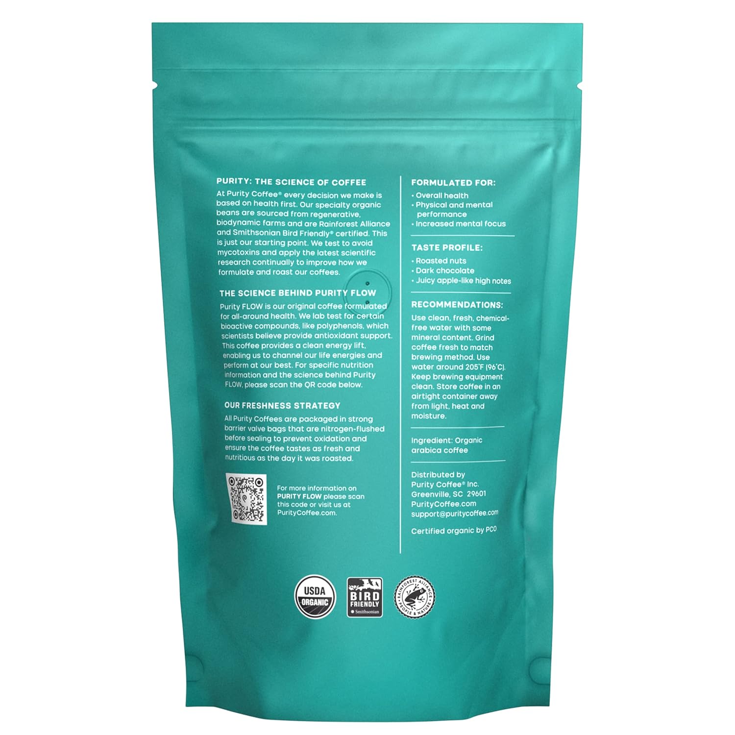 organic-medium-roast-whole-bean-coffee---purity-coffee-flow---usda-certified---specialty-grade-arabica---third-party-tested---12-oz-bag-2