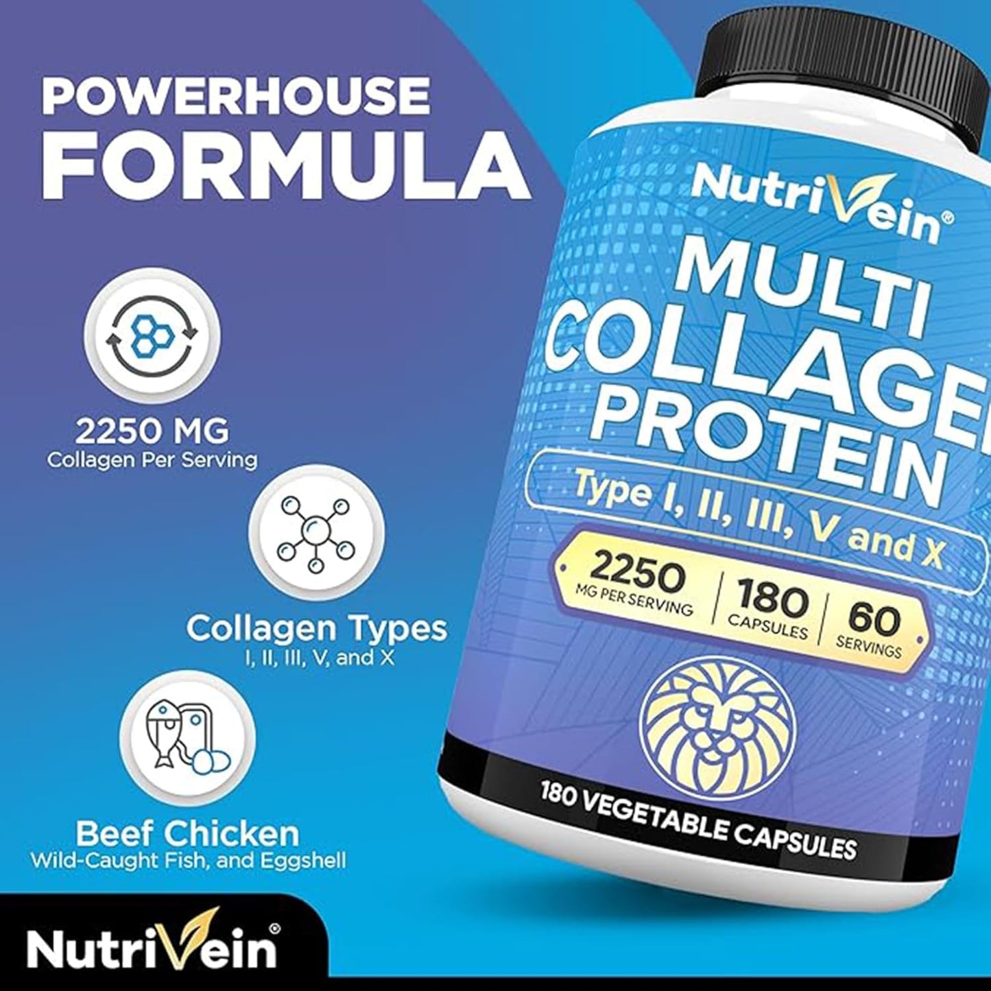 2250mg-multi-collagen-pills---180-capsules-for-anti-aging-healthy-joints-skin-hair-nails---type-i-ii-iii-v-x---hydrolyzed-protein-peptides-for-women-and-men-3
