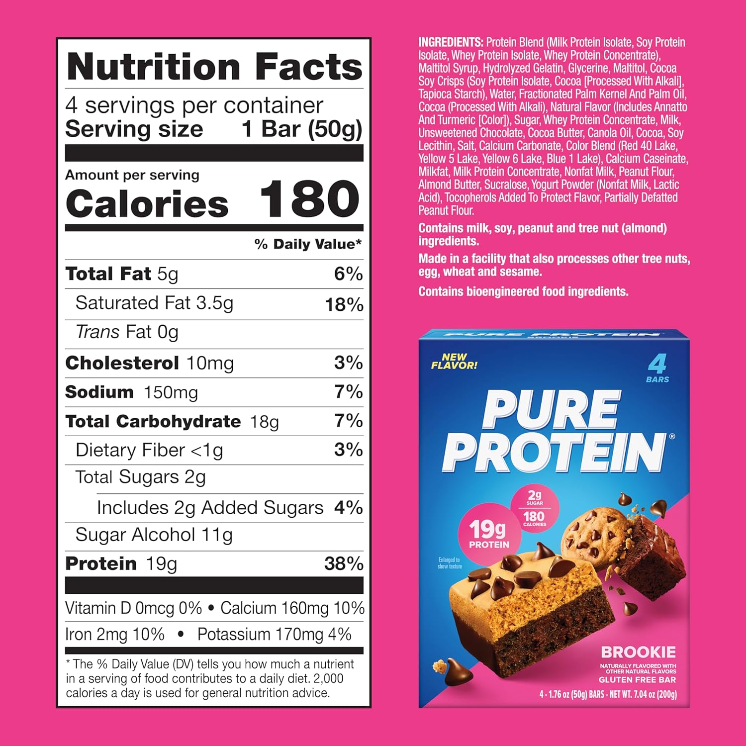 high-protein-gluten-free-brookie-pure-protein-bars-176oz-4-pack---nutritious-snacks-for-energy-with-low-sugar-5