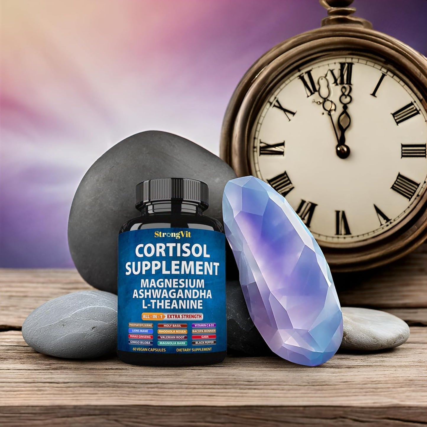 Women's Cortisol Support Supplement with Magnesium, Ashwagandha & L-Theanine - Reduce, Manage, Detox & Control Cortisol Levels for Calm, Clarity, Relaxation, and Focus - Espot.com.au
