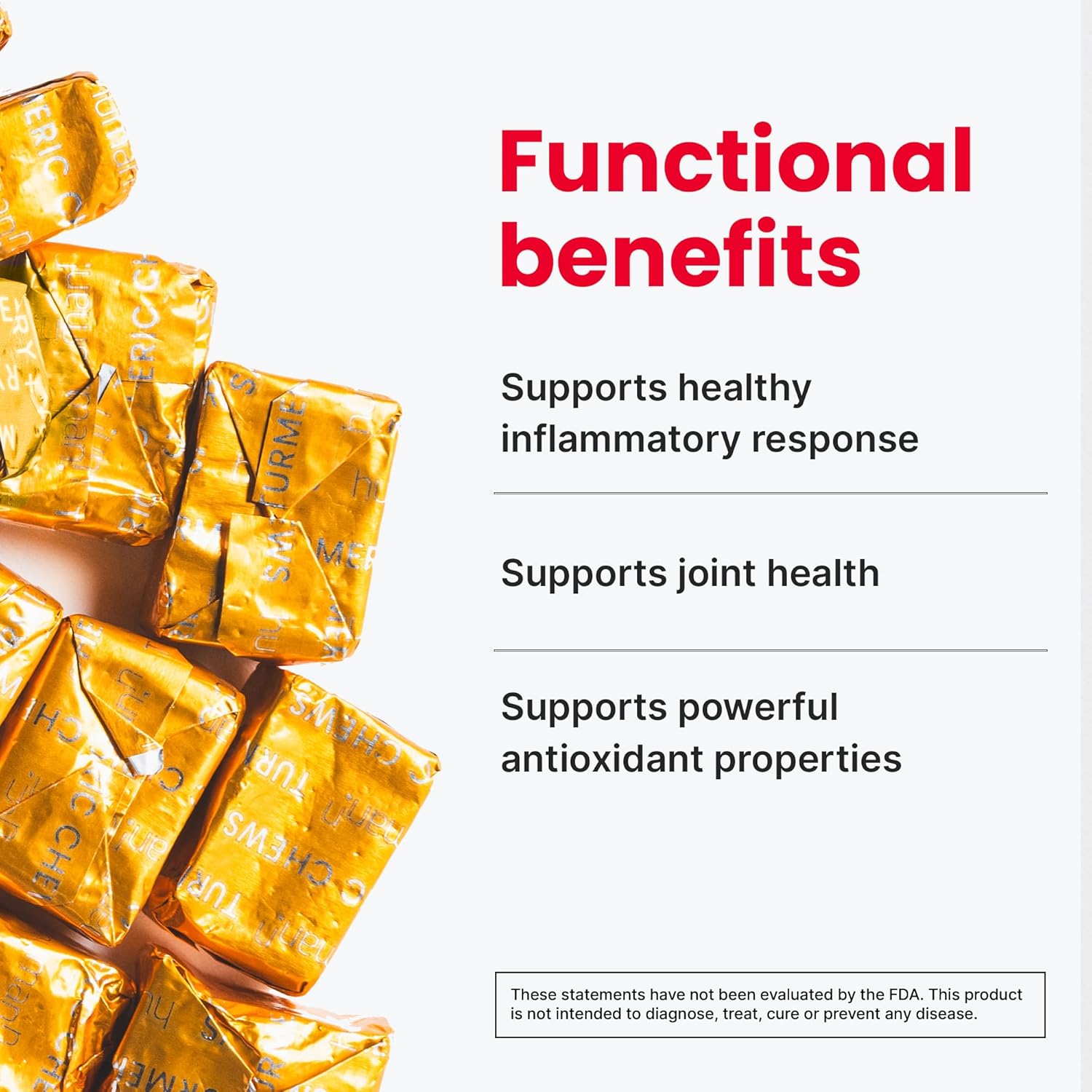 SuperBeets Makers Turmeric Chews - High Absorption Curcumin Complex - Orange Citrus - Joint Health Support - 30 Count - Espot.com.au