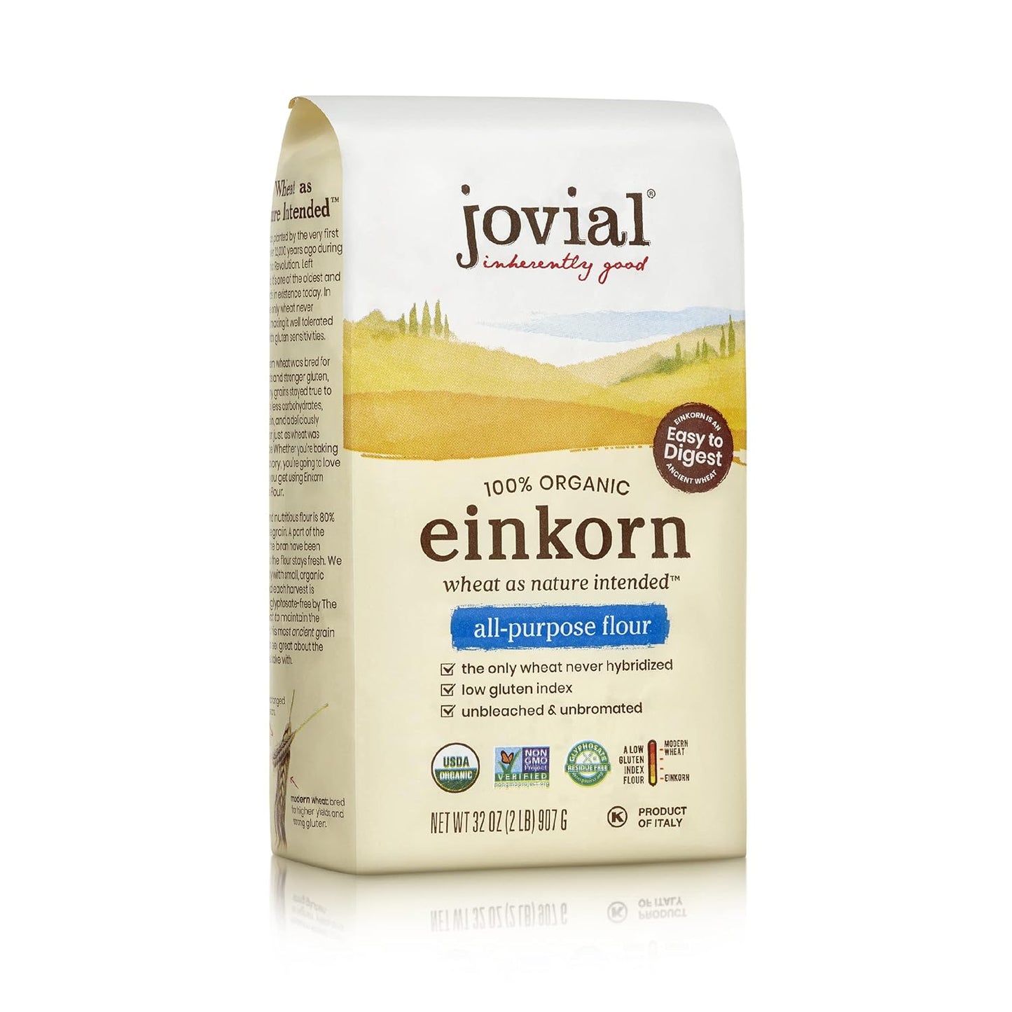 organic-einkorn-all-purpose-flour---high-protein-bread-baking-flour-for-sourdough-pizza-pasta---non-gmo-european-flour---glyphosate-free---32-oz-1