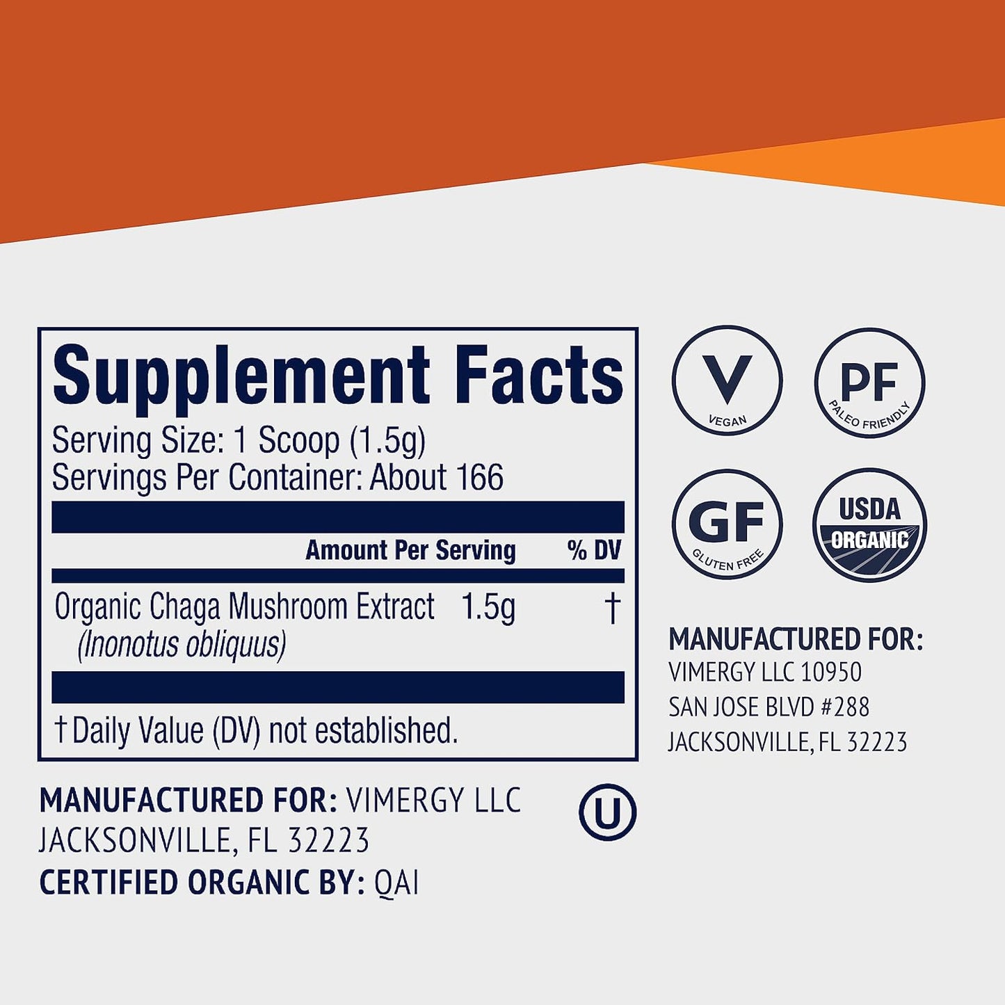 organic-wild-chaga-mushroom-extract-powder---166-servings---cardiovascular-support---kosher-vegan-gluten-free---pure-chaga-no-fillers---ideal-for-tea-coffee-smoothies-250g-4
