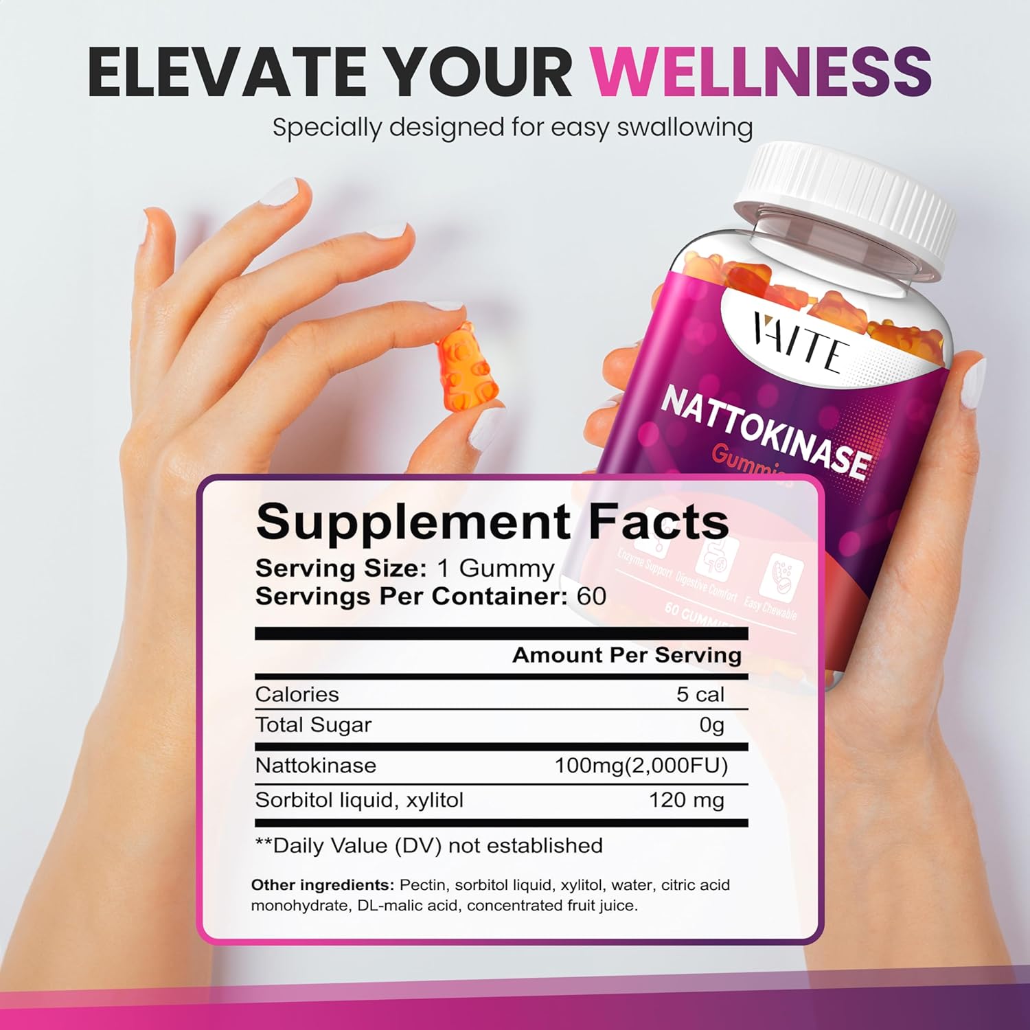 double-strength-nattokinase-supplement---2000-fu-fibrinolytic-units-100mg---vegan-enzyme-gummies-for-health-support---non-gmo-soy-gluten-free---60-vegetarian-gummies-3