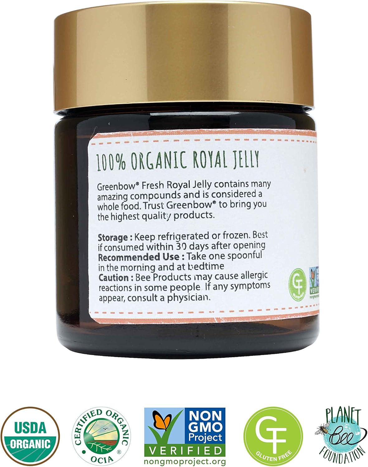usda-certified-organic-greenbow-fresh-royal-jelly---non-gmo-halal-gluten-free---nutrient-dense-superfood-113g-4