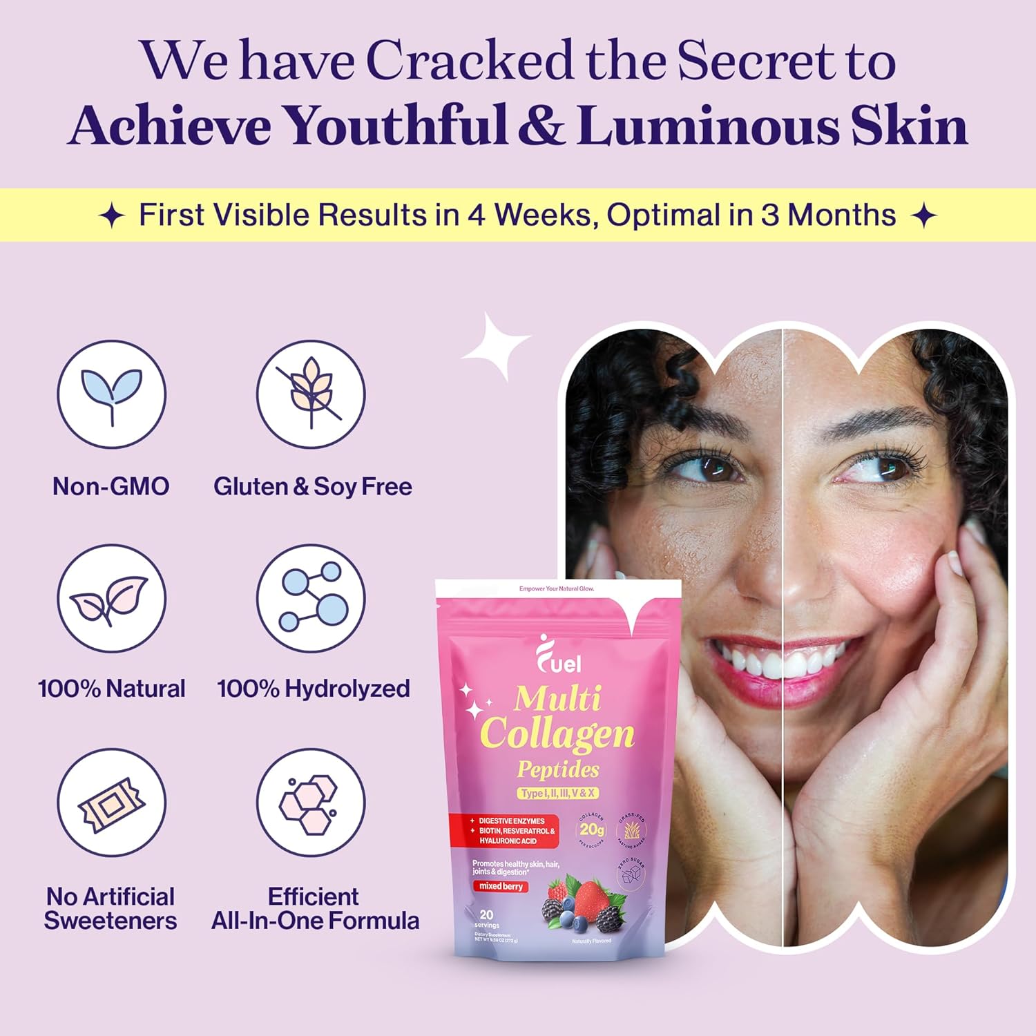 mixed-berry-french-vanilla-collagen-drink-powder-for-women---with-hyaluronic-acid-vitamin-c-tremella-biotin---supports-skin-hair-nail-health---fuel-collagen-peptides-6