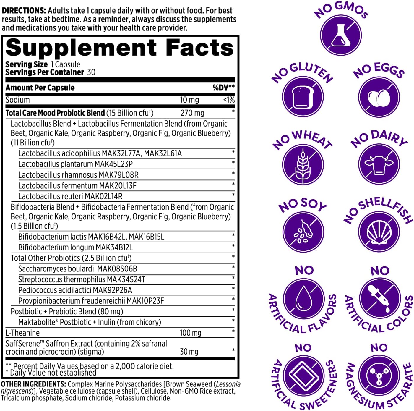 probulin-total-care-mood-capsules-with-prebiotics-probiotics-postbiotics-saffron-extract-l-theanine-for-gut-mood-support---15-billion-cfu-11-strains-vegan---30-count-4