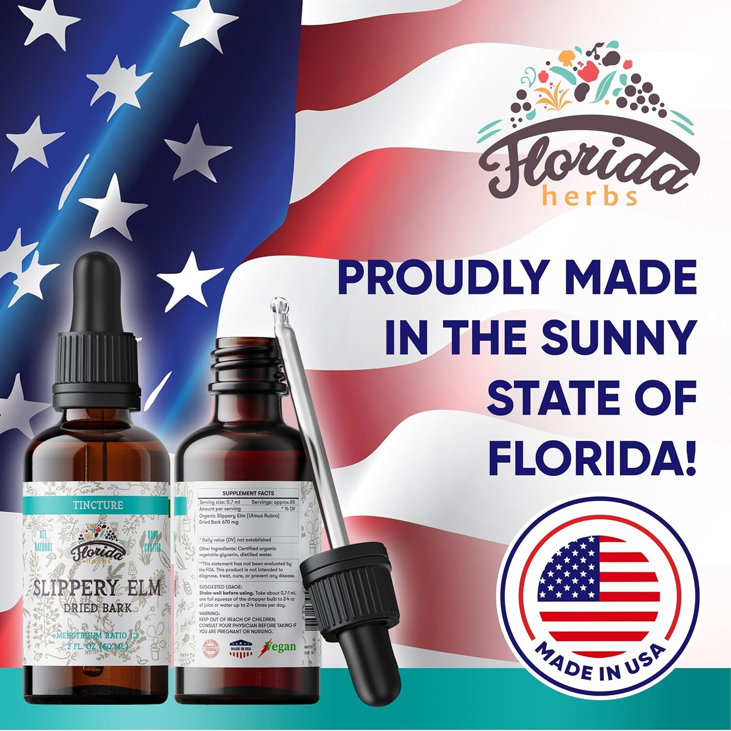 organic-slippery-elm-liquid-tincture---700mg-herbal-supplement-in-organic-glycerin---non-gmo-ulmus-rubra-extract---2oz-bottle---florida-herbs-5
