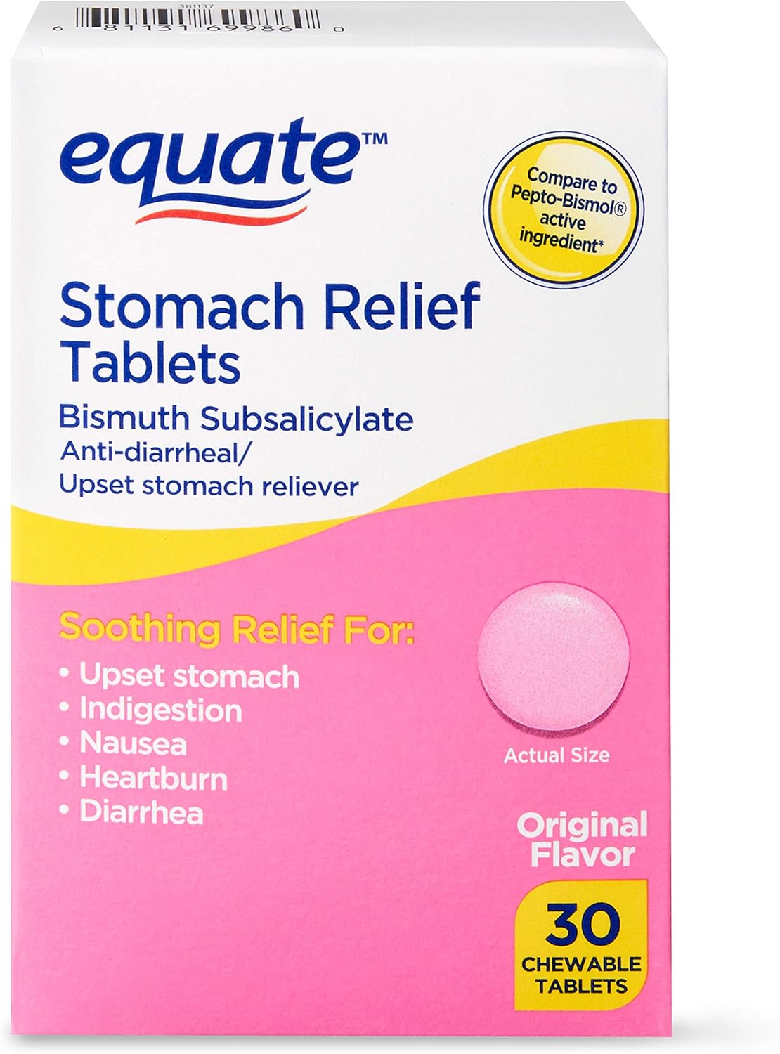 equate-pink-bismuth-subsalicylate-stomach-relief-chewable-tablets---pack-of-30-1