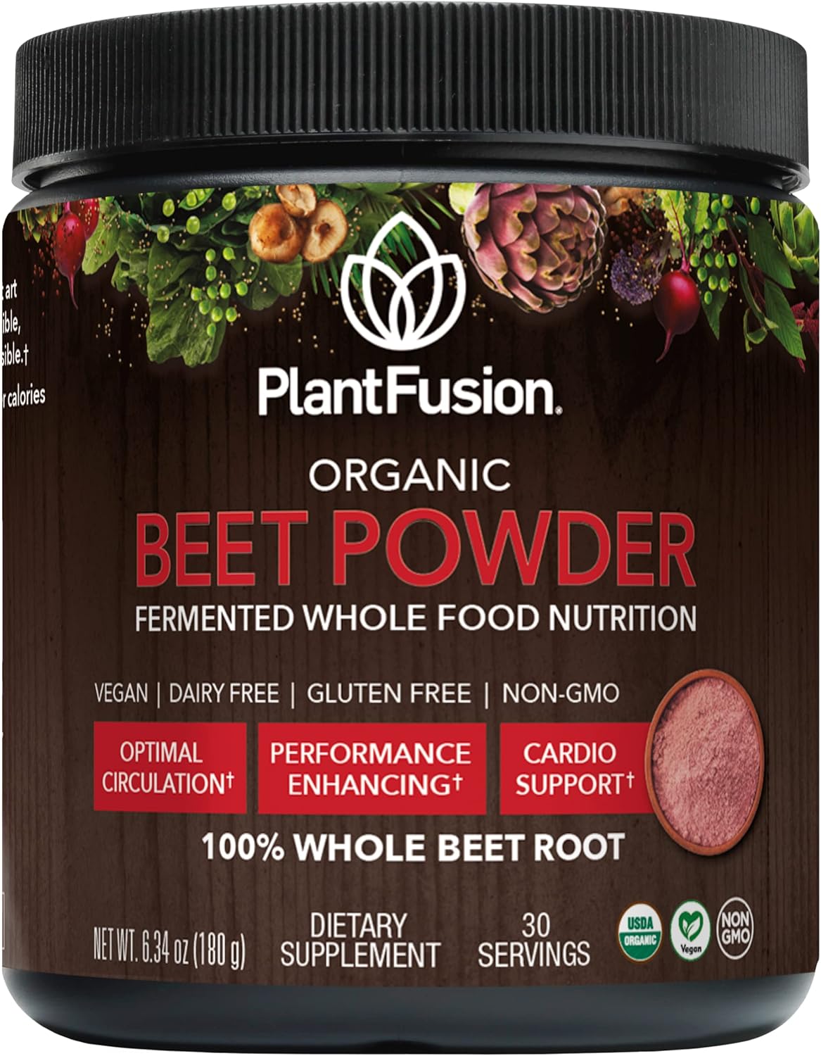 plantfusion-organic-beet-root-powder---boost-blood-flow-circulation---whole-food-nutrition---non-gmo-vegan-gluten-free---634-oz-1