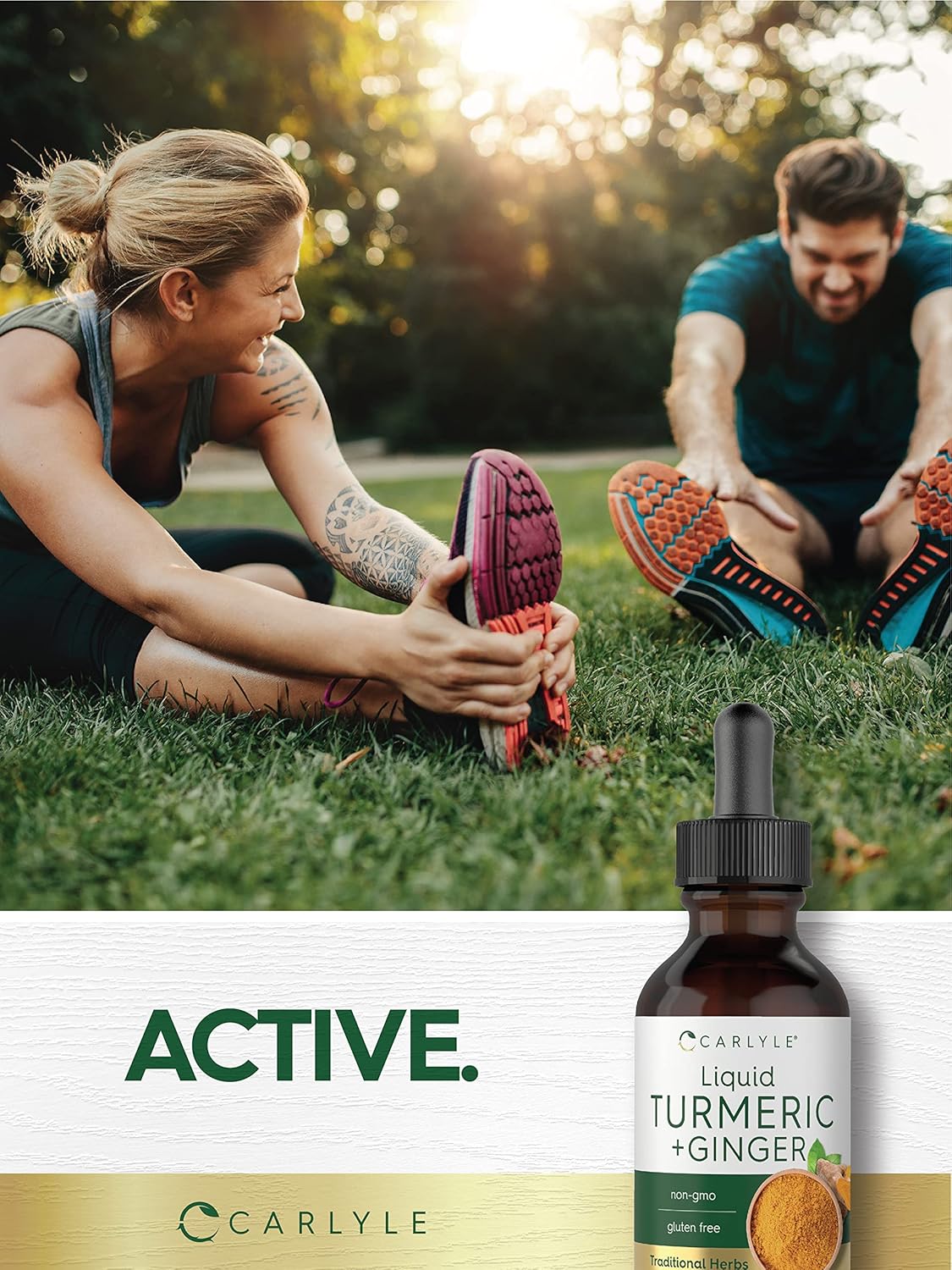 Carlyle Turmeric and Ginger Drops 2 fl oz - Vegan Supplement with Black Pepper, Non-GMO, Gluten Free - Espot.com.au