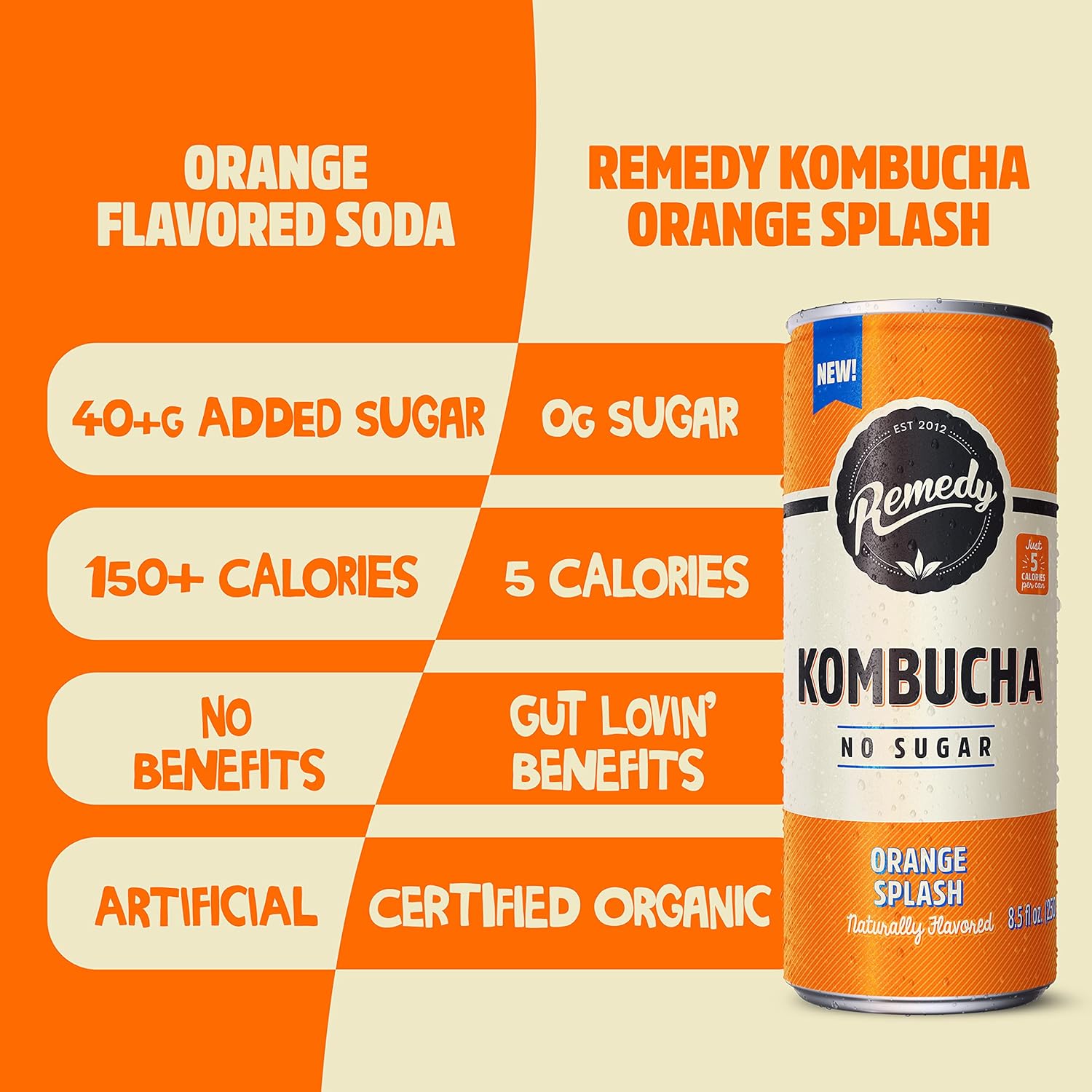 organic-remedy-kombucha-tea-variety-pack---6-flavors-85-fl-oz-24-pack-with-orange-splash---refreshing-probiotic-drink-4