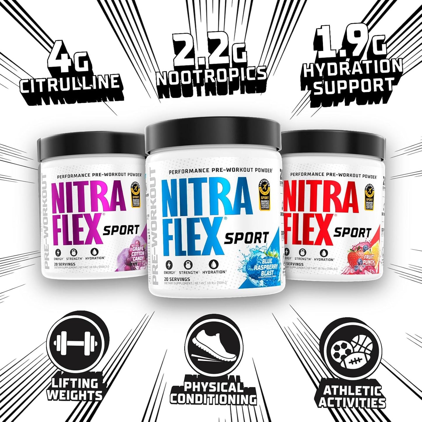 gat-sport-nitraflex-sport-fruit-punch-pre-workout-powder---banned-substance-tested---informed-choice-certified---20-servings-fruit-punch-flavor-4