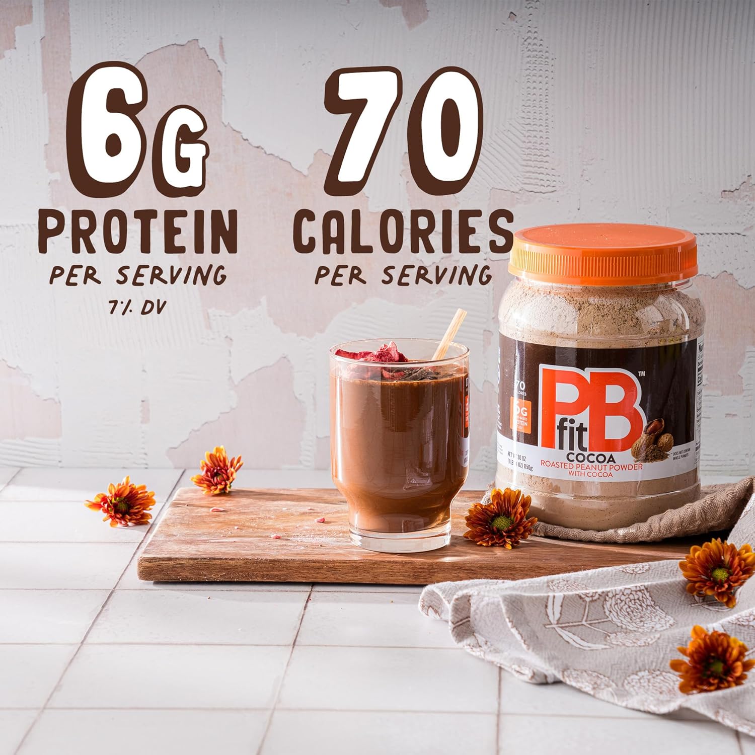 pbfit-chocolate-peanut-butter-powder---30oz-real-roasted-peanuts-cocoa-6g-protein-gluten-free-70-calories-88-less-fat---pack-of-1-3