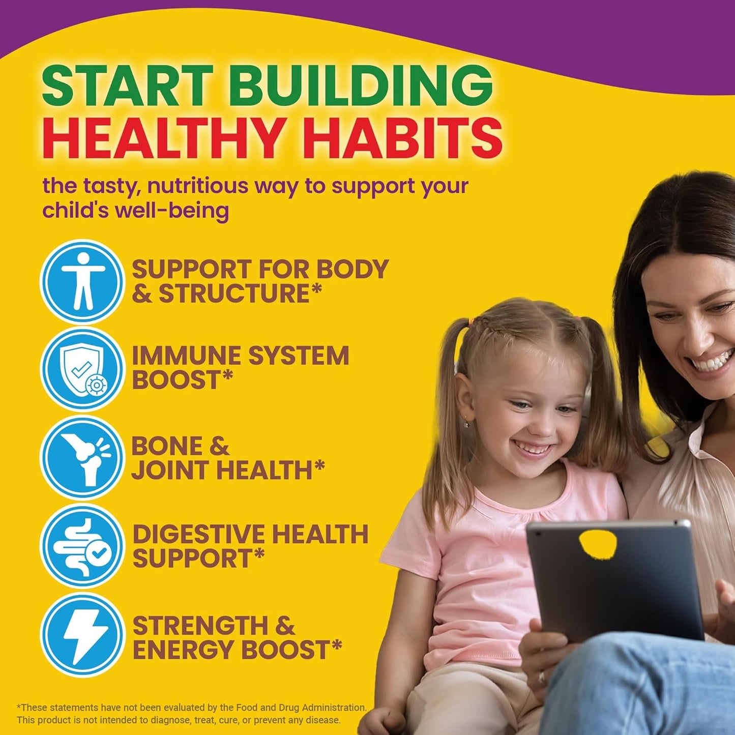 sugar-free-kids-multivitamin-gummies-with-vitamin-c-b6-b12-folic-acid---immune-support-supplement---natural-strawberry-pineapple-orange-flavors---60-gummy-vitamins-3
