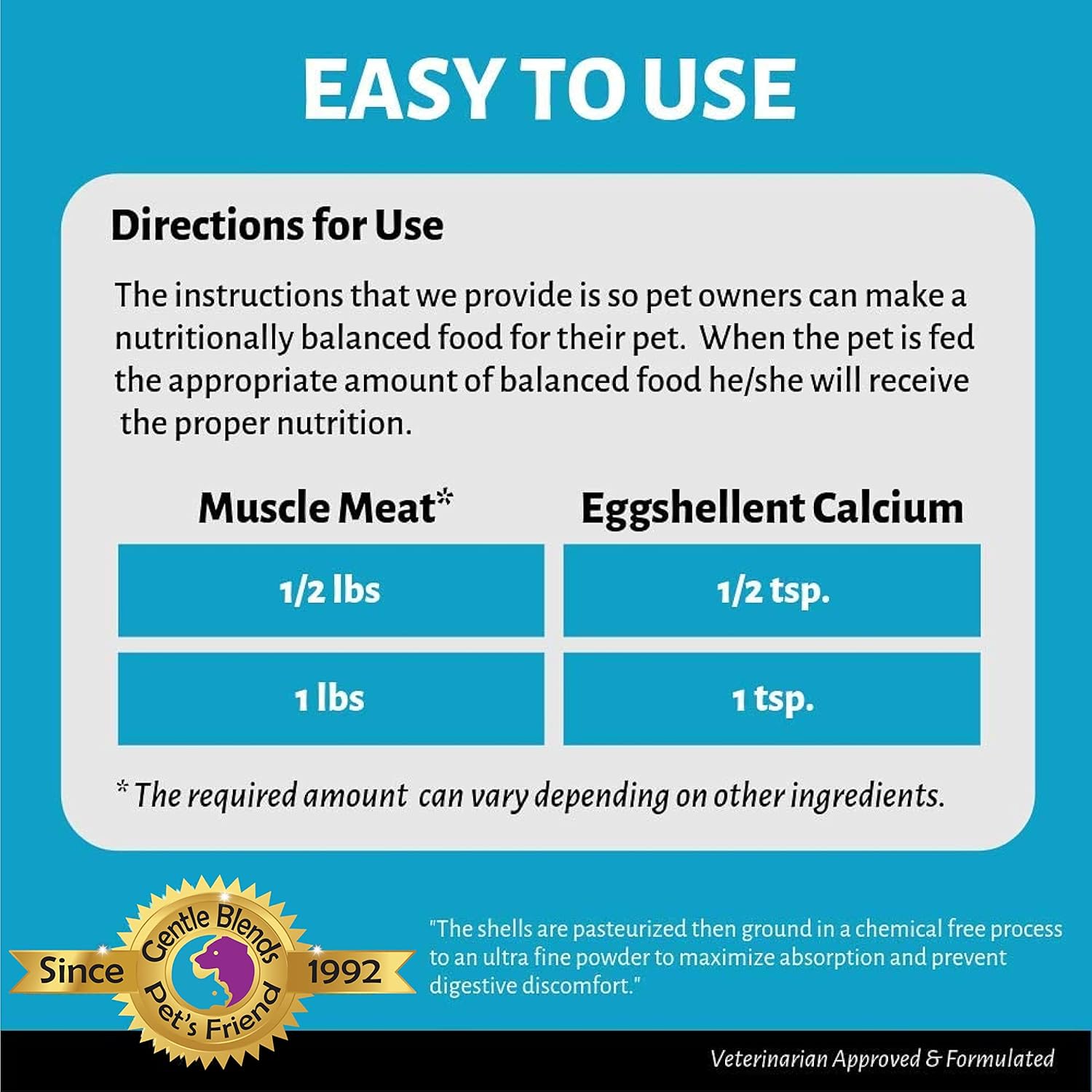 pets-friend-eggshellent-calcium---fine-eggshell-powder-supplement-for-dogs-and-cats---strong-hip-joint-support---natural-dietary-supplement---no-additives---trusted-since-1992-8