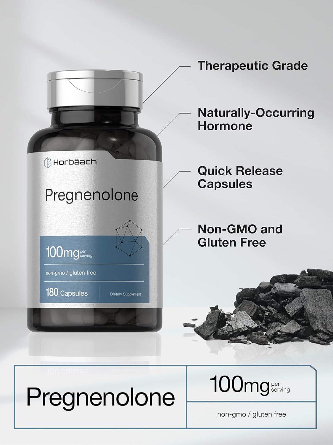 180-capsules-of-horbach-pregnenolone-100mg---non-gmo-gluten-free-supplement-3