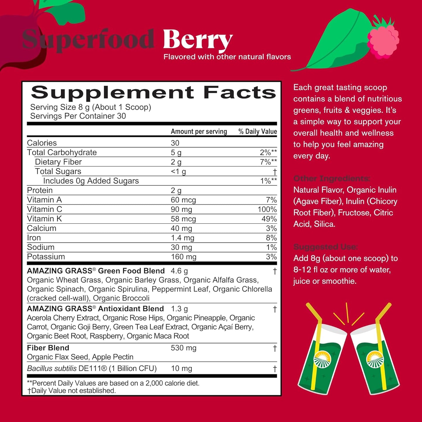 organic-superfood-powder-with-digestive-enzymes-probiotics---berry-flavored-greens-powder-with-spirulina-chlorella-beet-root-powder---30-servings-5