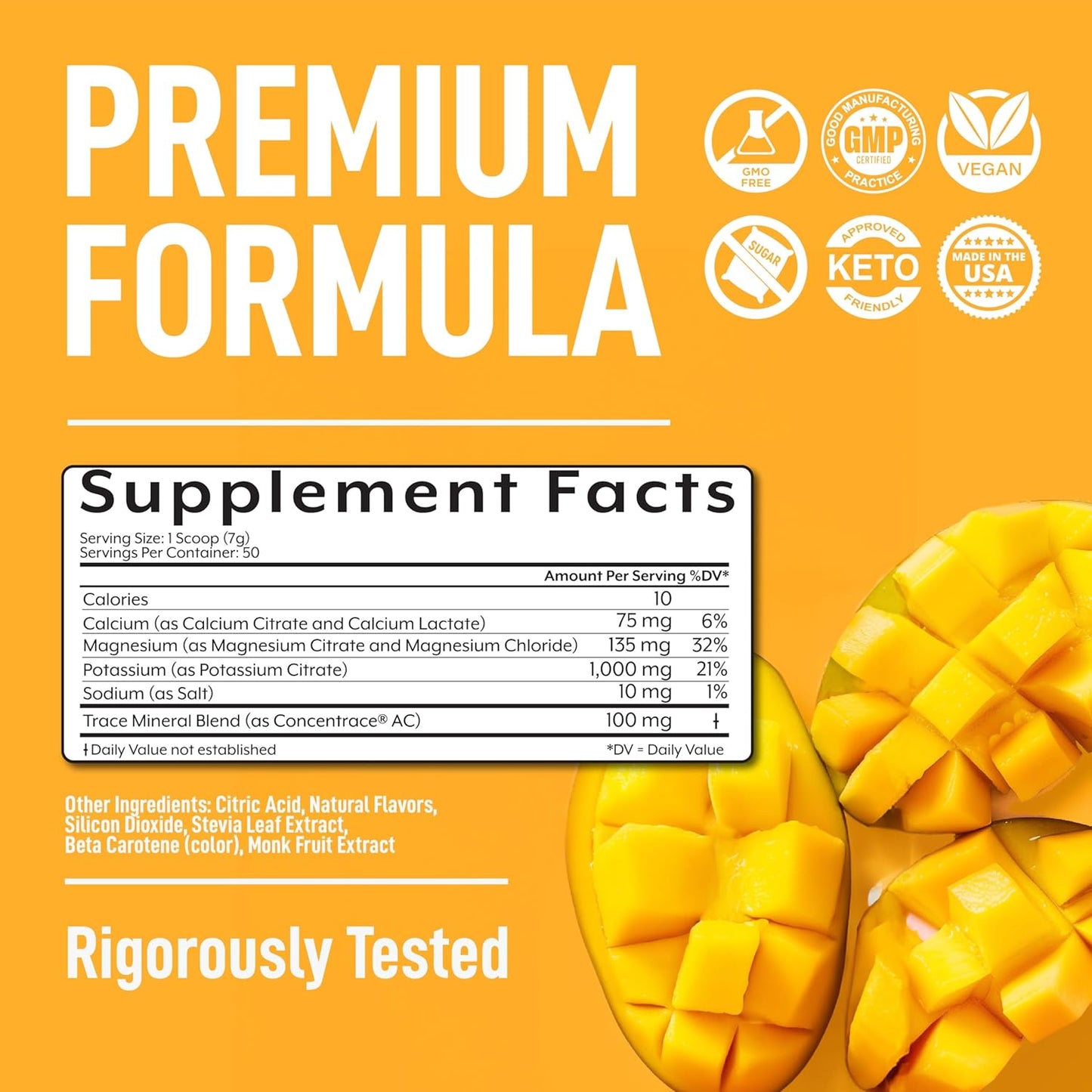 Mango Flavored Keto Electrolyte Powder with No Sugar - Hydration Support for Keto Dieters - Sugar-Free Electrolyte Supplement - Sips Like Sunshine - Espot.com.au