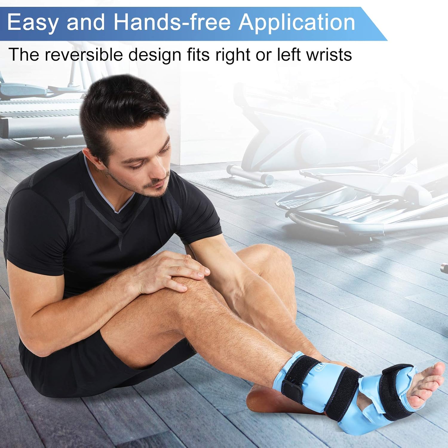 REVIX Ankle Ice Pack Wrap for Foot Pain Relief - Reusable Gel Cold Packs for Achilles Tendonitis, Plantar Fasciitis, Sprained Ankles and Heels - Feet Injuries Support - Espot.com.au
