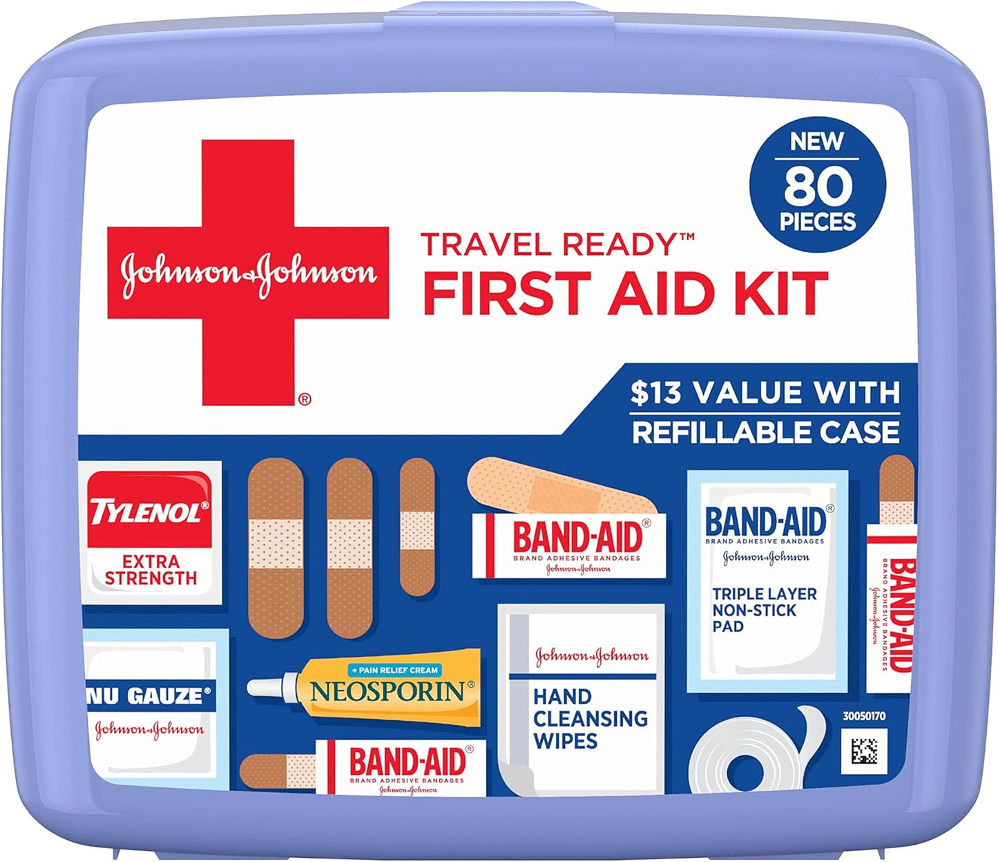johnson-johnson-80-pc-travel-ready-first-aid-kit-for-minor-wound-care-assorted-bandages-gauze-pads-ideal-for-travel-on-the-go-1