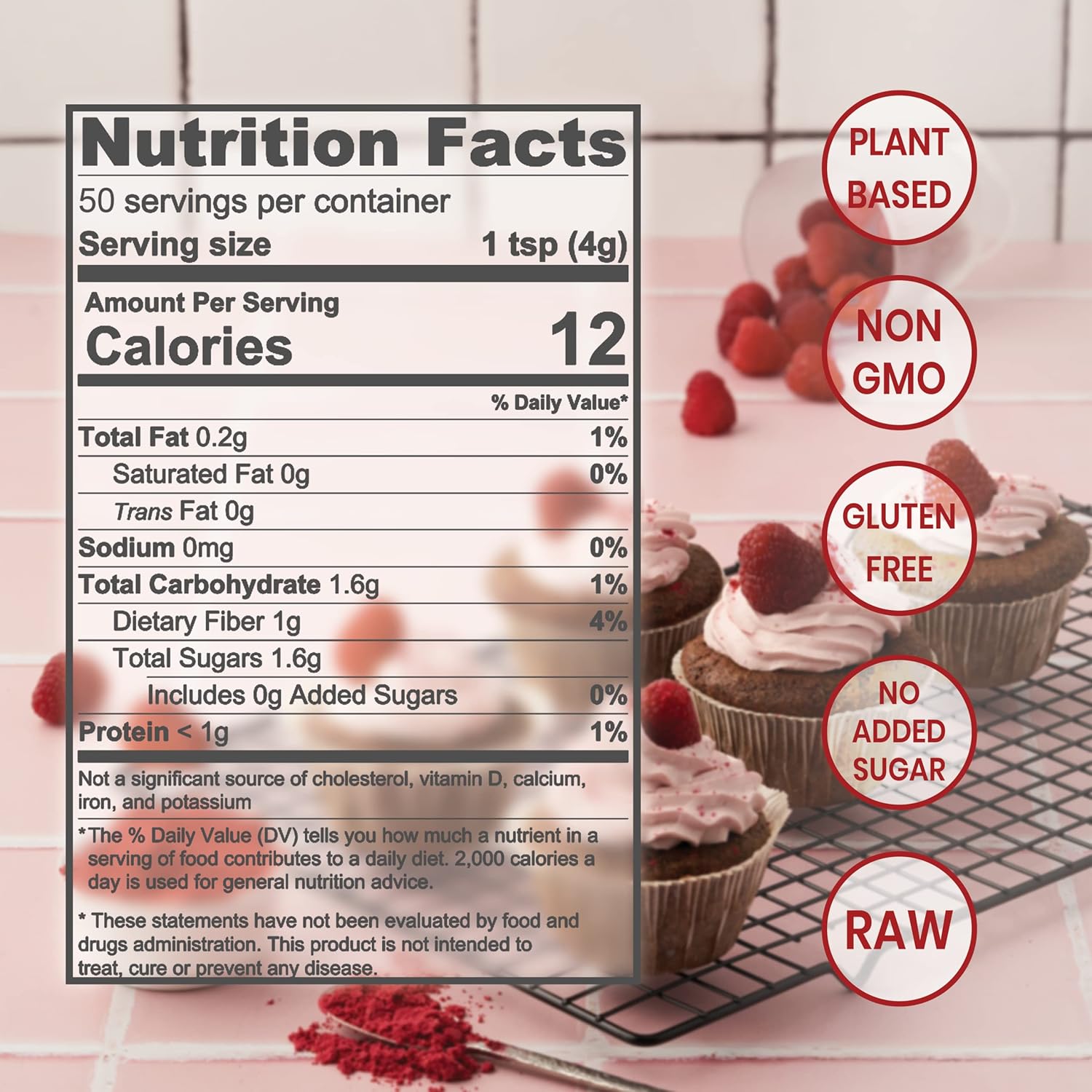 7oz-bag-of-jungle-powders-freeze-dried-raspberry-powder---unsweetened-red-superfood-extract-for-baking---additive-and-filler-free-gmo-free-6