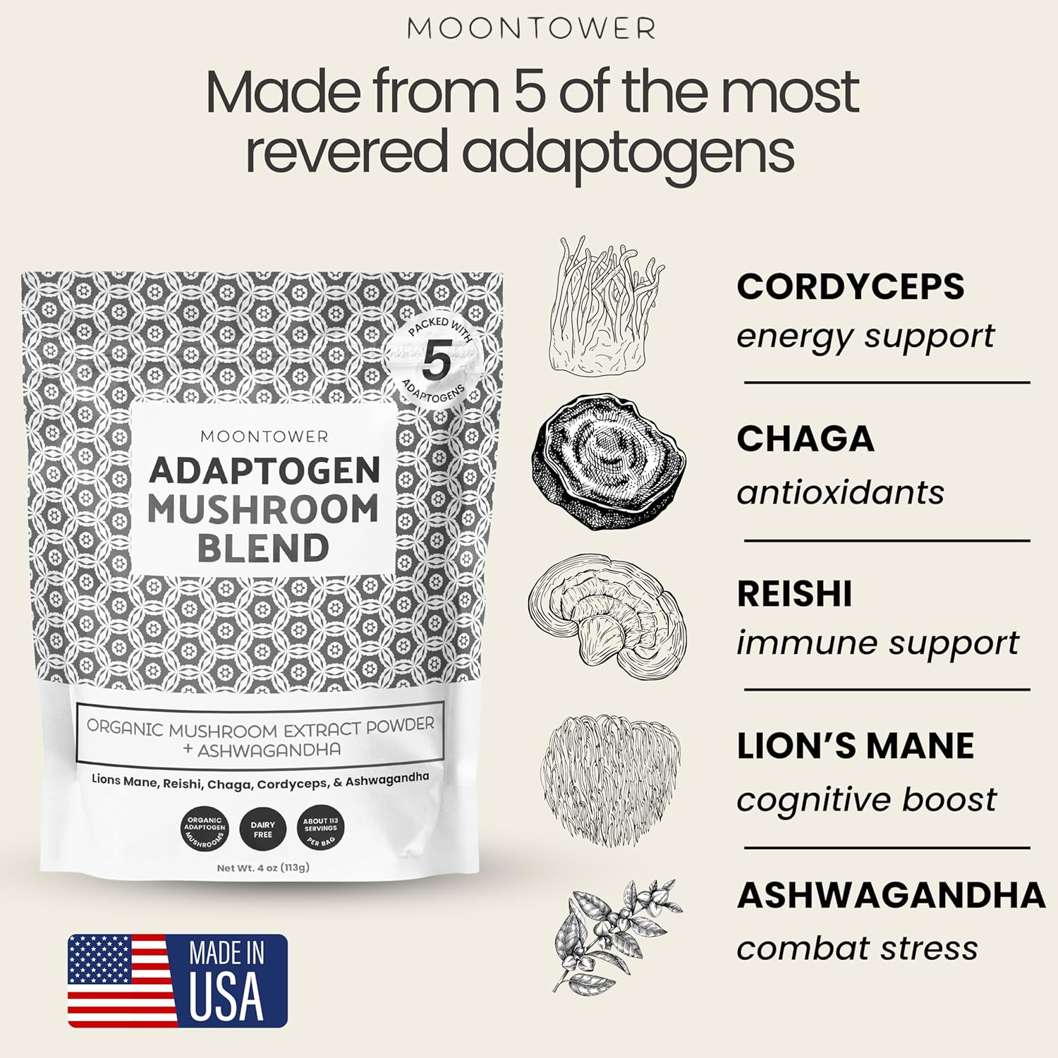 organic-mushroom-blend-powder-with-lions-mane-reishi-chaga-cordyceps-ashwagandha---immune-support-supplement-sugar-free---113-servings-3