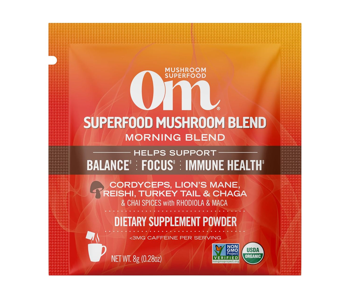 om-mushroom-superfood-morning-energy-blend-mushroom-powder-drink-single-serve-packets---10-count-coffee-alternative-with-cordyceps-vitamin-d2-agaricus-bisporus-lions-mane-rhodiola-turkey-tail-natural-energy-boost-3