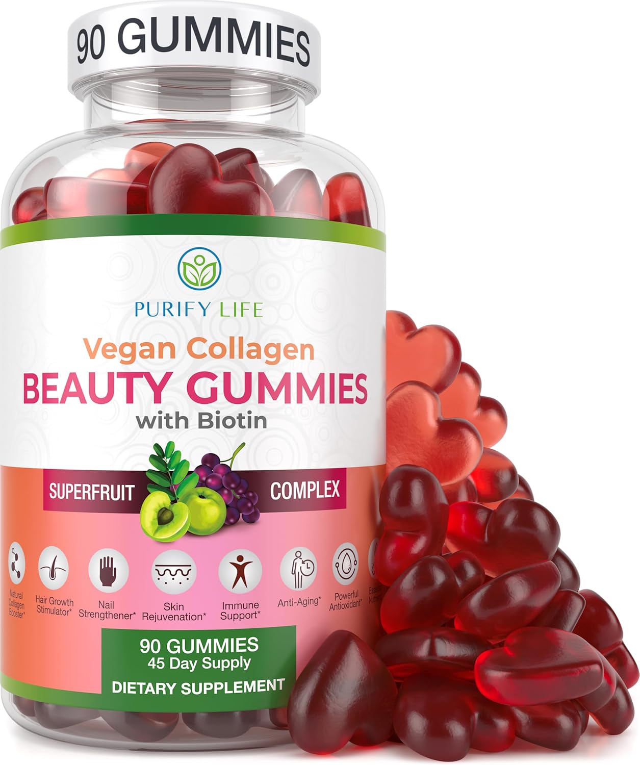 vegan-collagen-gummies-with-biotin-for-hair-skin-and-nails-health---superfruit-complex-90-chews---resveratrol-vitamins-a-e-c---natural-collagen-support-1