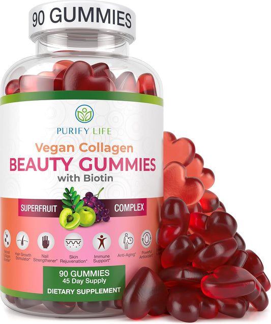 vegan-collagen-gummies-with-biotin-for-hair-skin-and-nails-health---superfruit-complex-90-chews---resveratrol-vitamins-a-e-c---natural-collagen-support-1