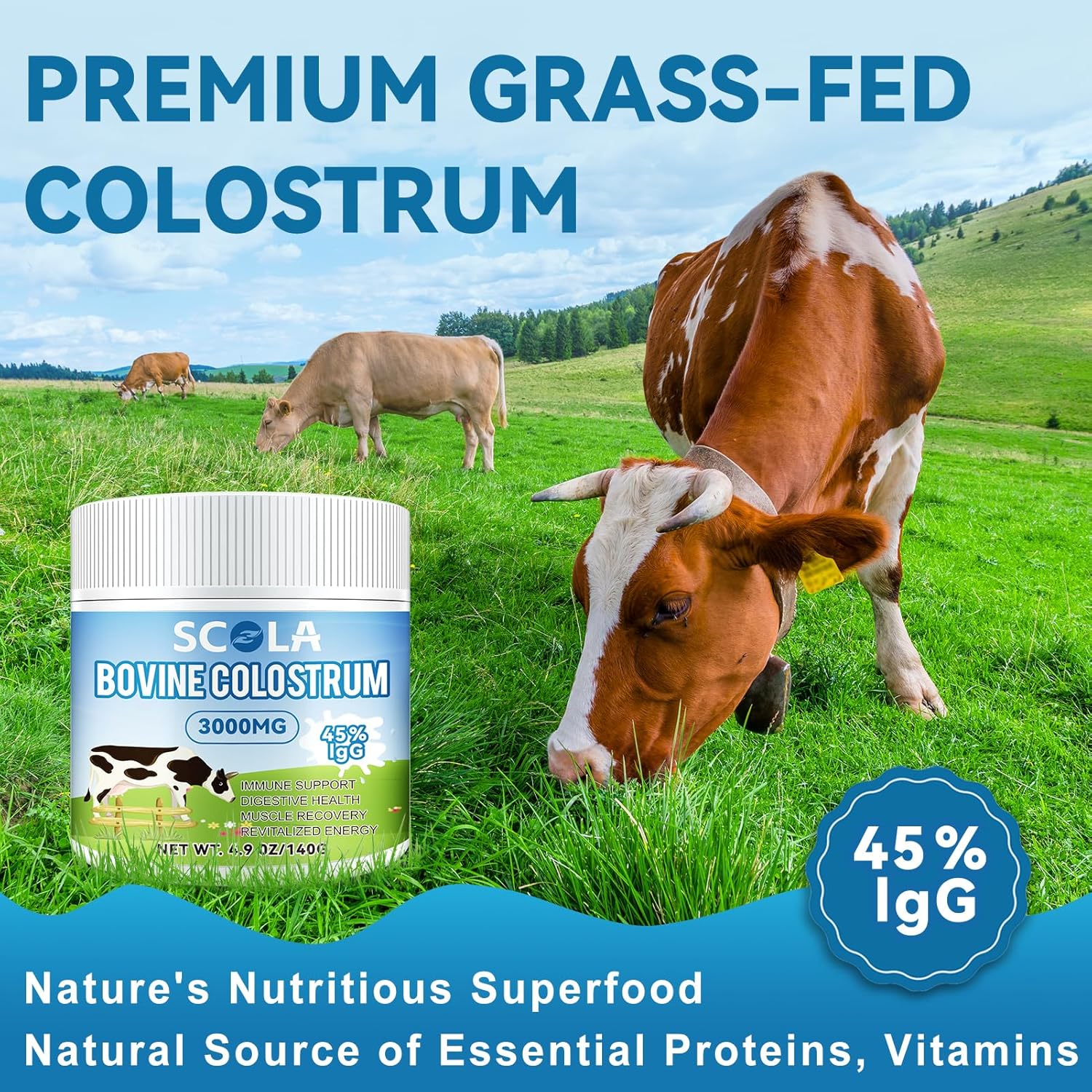 high-igg-grass-fed-bovine-colostrum-powder---gut-health-immune-support-beauty-boost---non-gmo-natural-supplement---3000mg-per-serving-49-oz-6