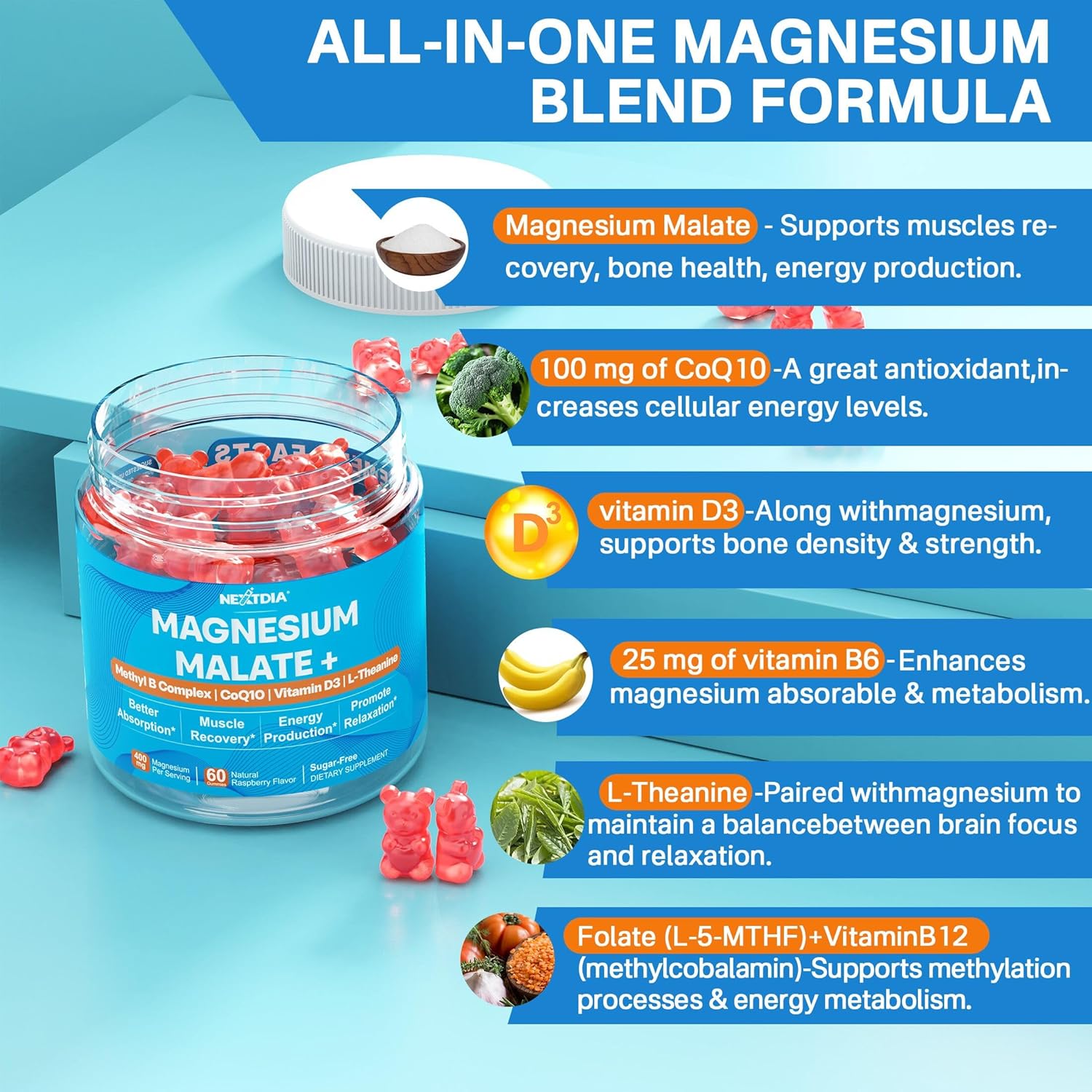 nextdia-magnesium-malate-gummies-for-adults---energy-muscle-calm-relax-support---400mg-magnesium-with-coq10-l-theanine-vitamin-d3-b6-b12-folate---sugar-free-supplement-2-pack-8